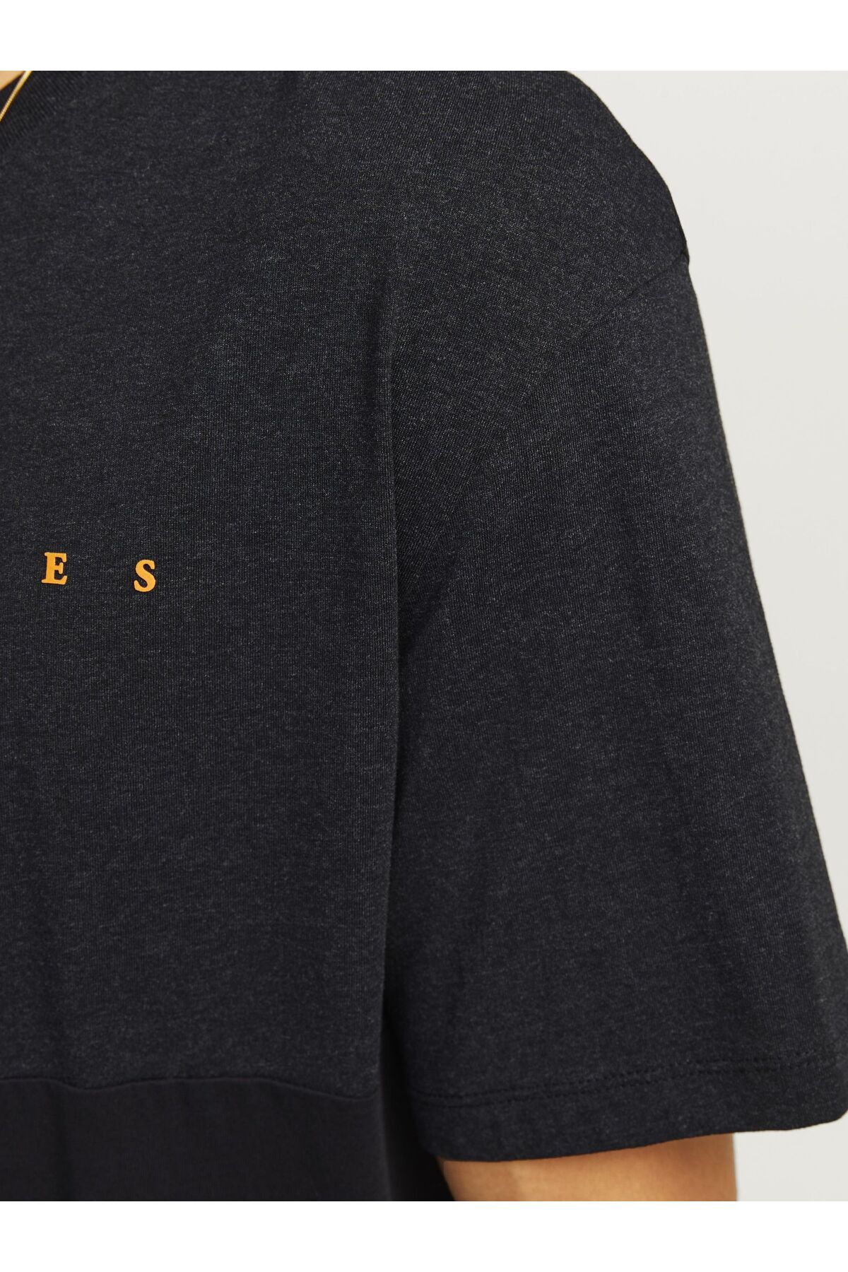 تیشرت مردانه مشکی جک اند جونز | 12256788 اورجینال - تصویر 5