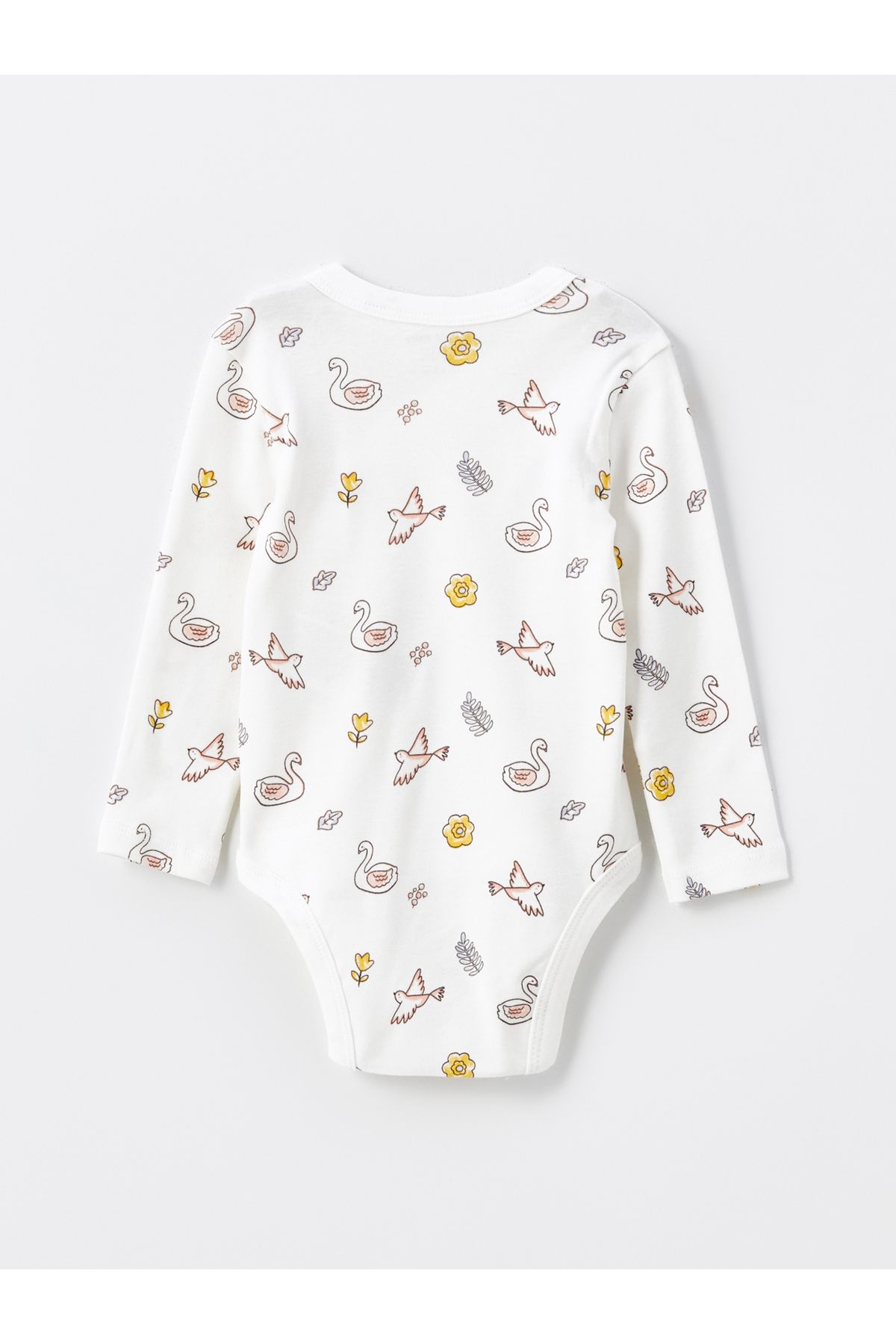 LC Waikiki-Printed Long Sleeve Body and Trousers for Baby Girl - Crew Neck 2-piece Set 3