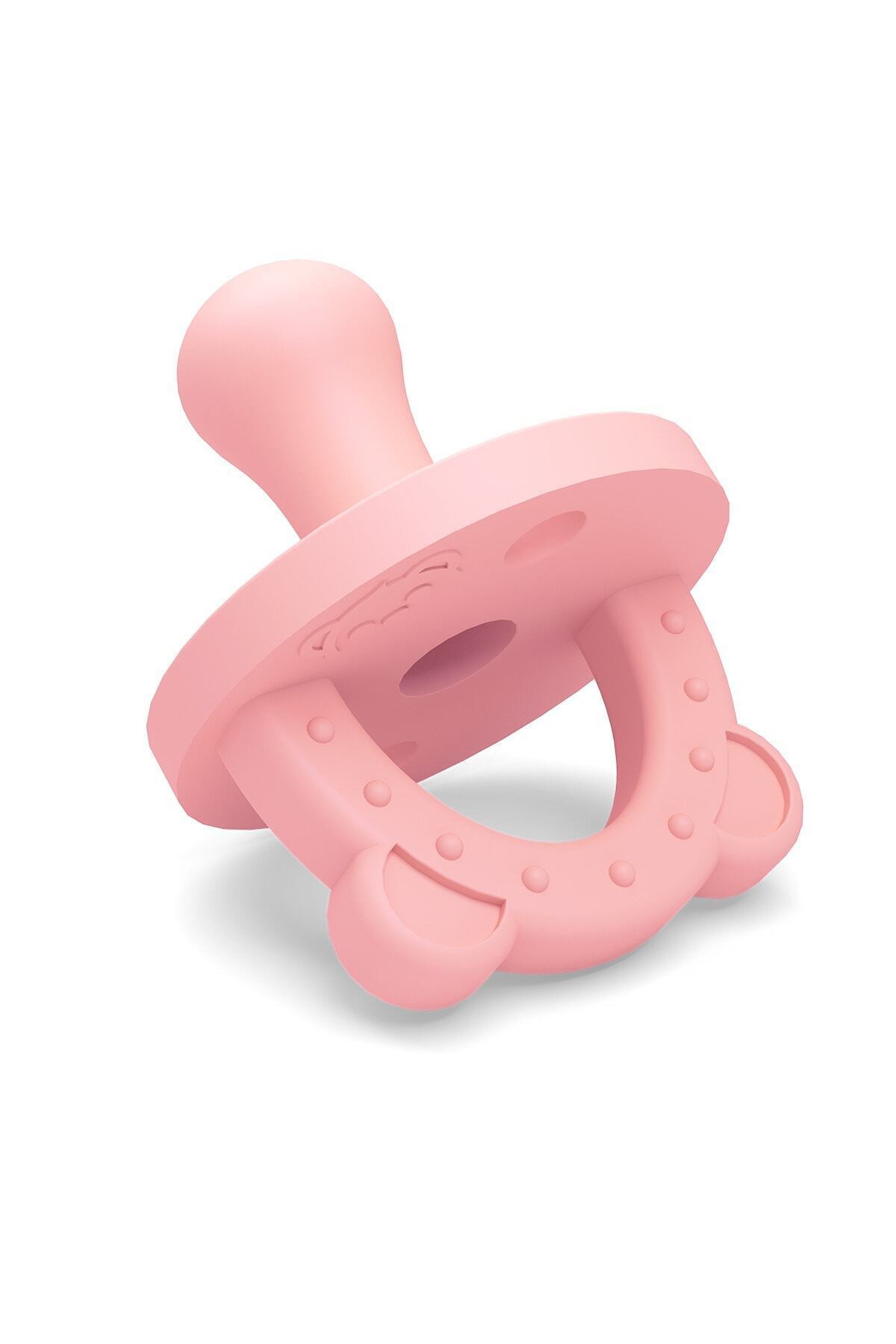 lujobear Safe&joy Emzik Ve Diş Kaşıyıcı 0-6 Ay (stage 1 ) L Pink fotoğrafı 2 (önizleme)