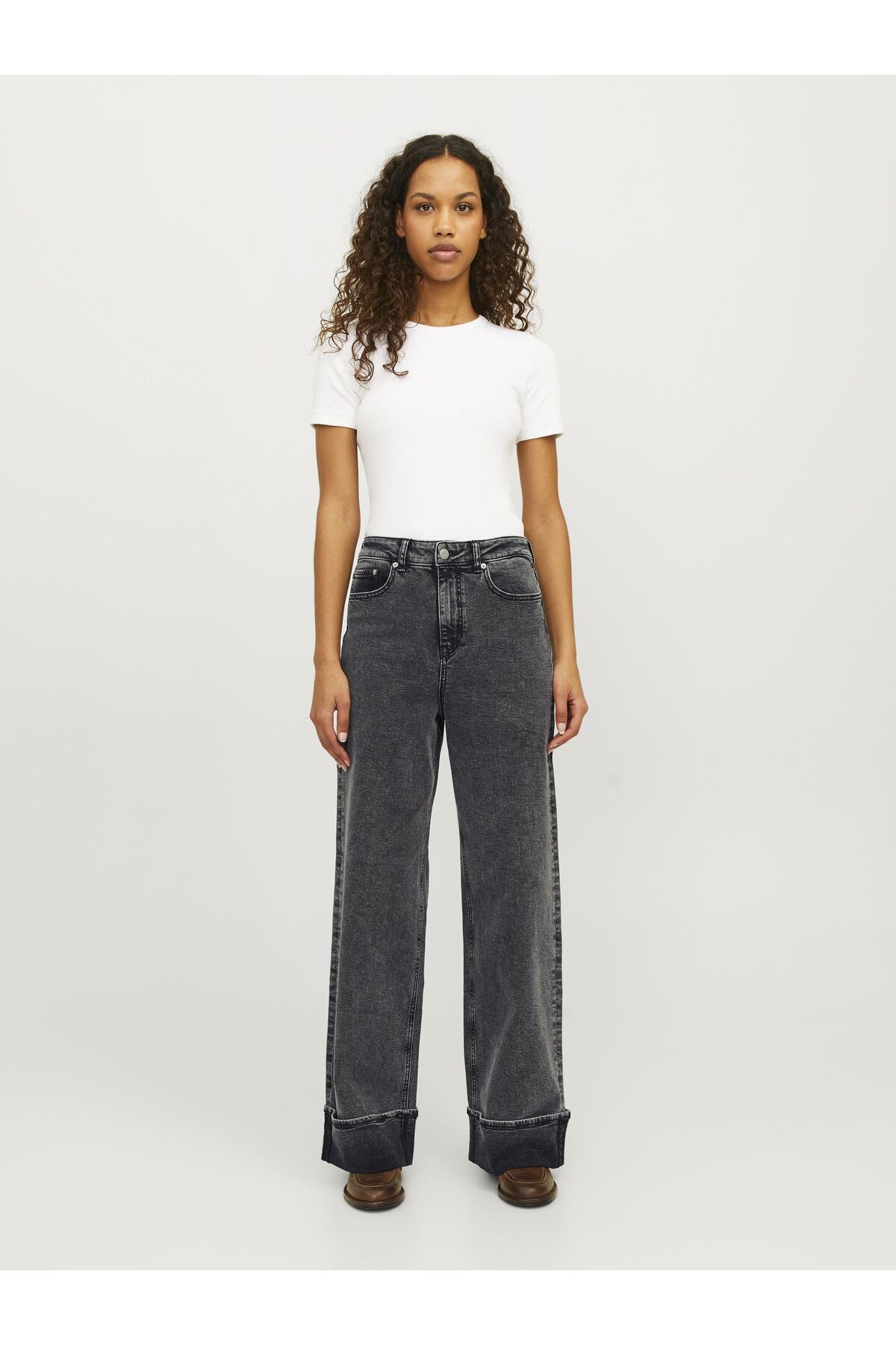JJXX-Weit Geschnitten Jxtokyo Wide Fold Hw Jeans Dnm Ln 5