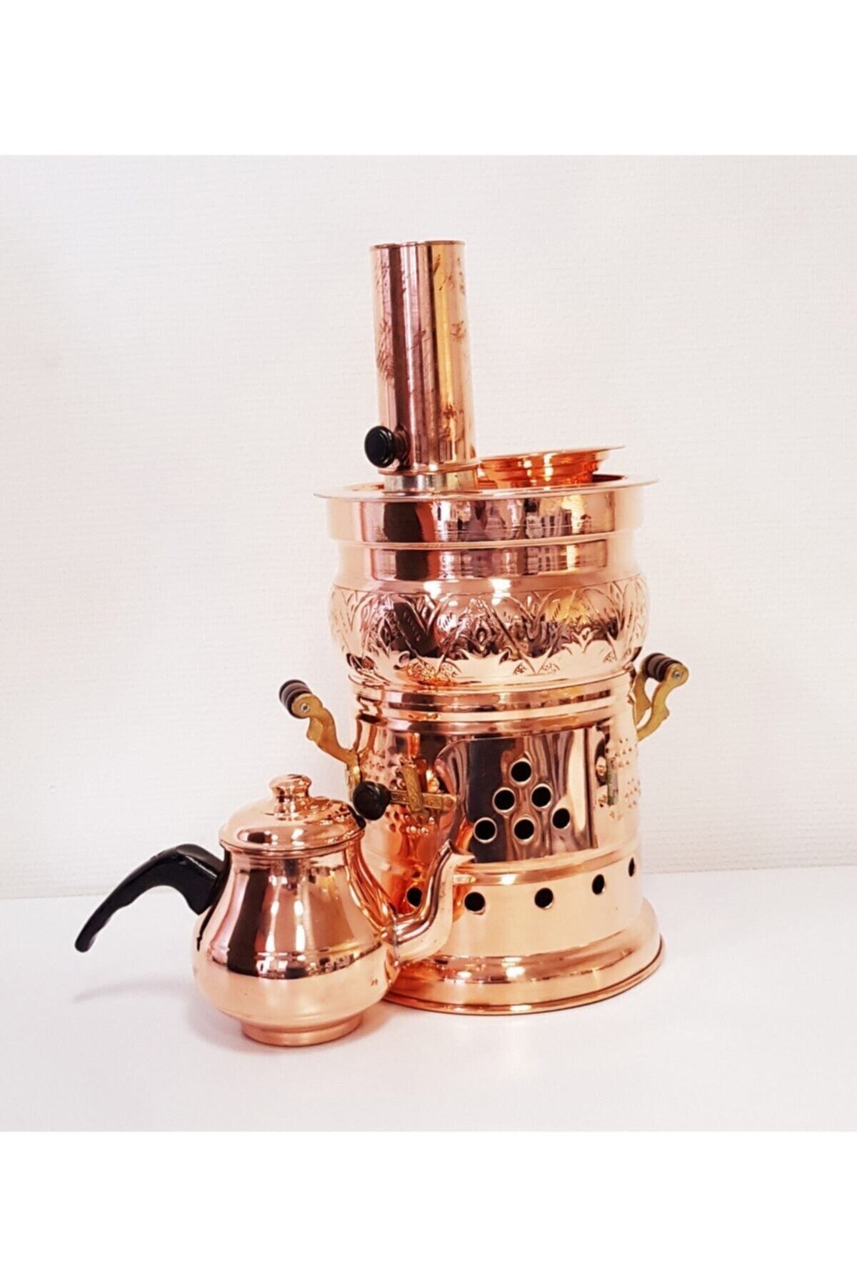 Bakır Odunlu Semaver 5l 4