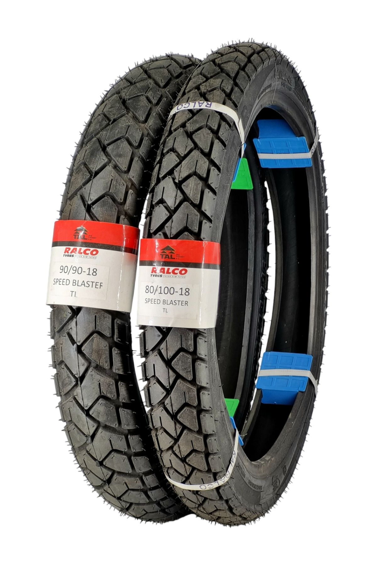 RALCO TYRES HONDA CB 125 ACE LASTİK TAKIMI 80/100-18 VE 90/90-18 TL (TUBELESS - DUBLEKS) SPEEDBLASTERACE