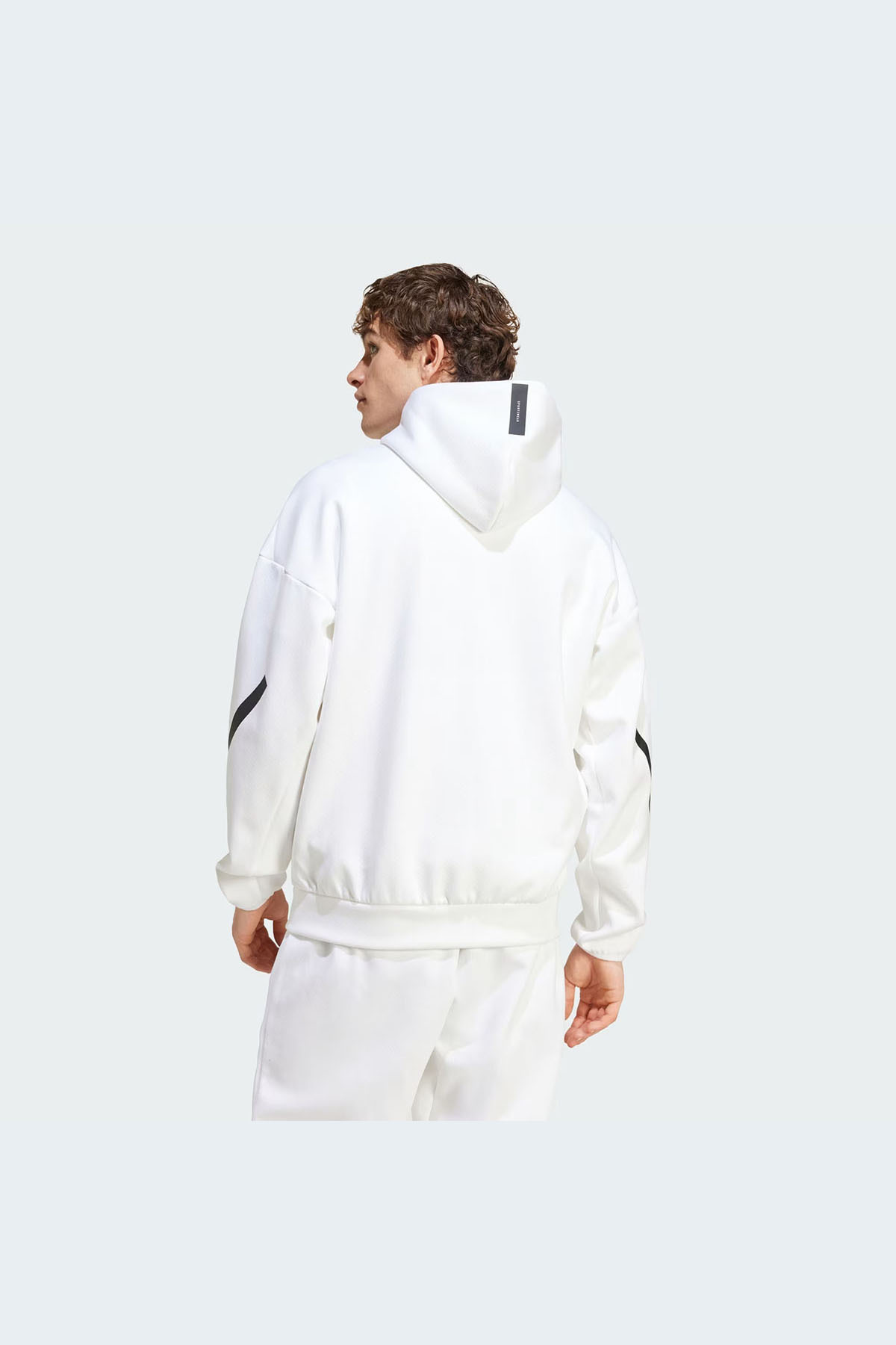 سویشرت مردانه سفید آدیداس | TYCE1165A803452704 اورجینال - تصویر 2