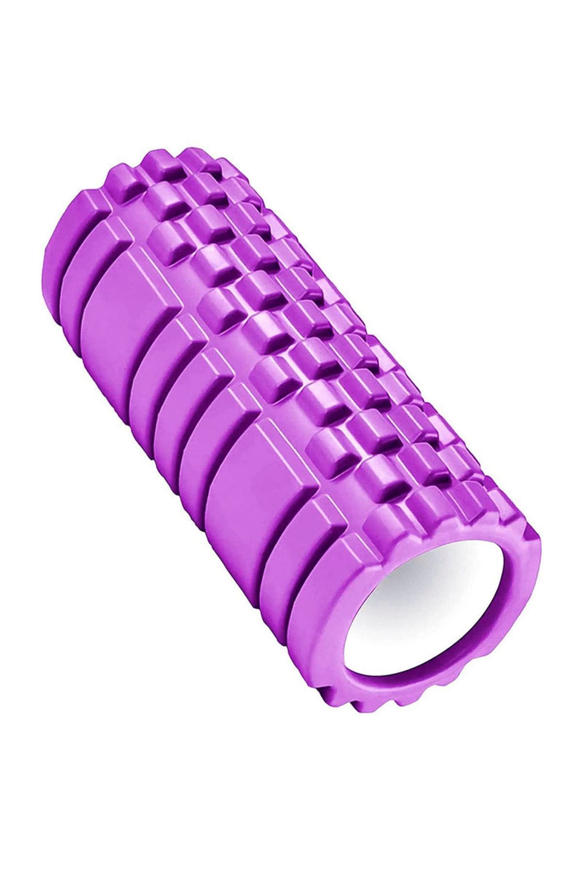 Genel Markalar Mor Yüksek Yoğunlukta Orta Sert Deluxe Foam Roller Masaj Köpüğü Pilates Masaj Rulosu Mor
