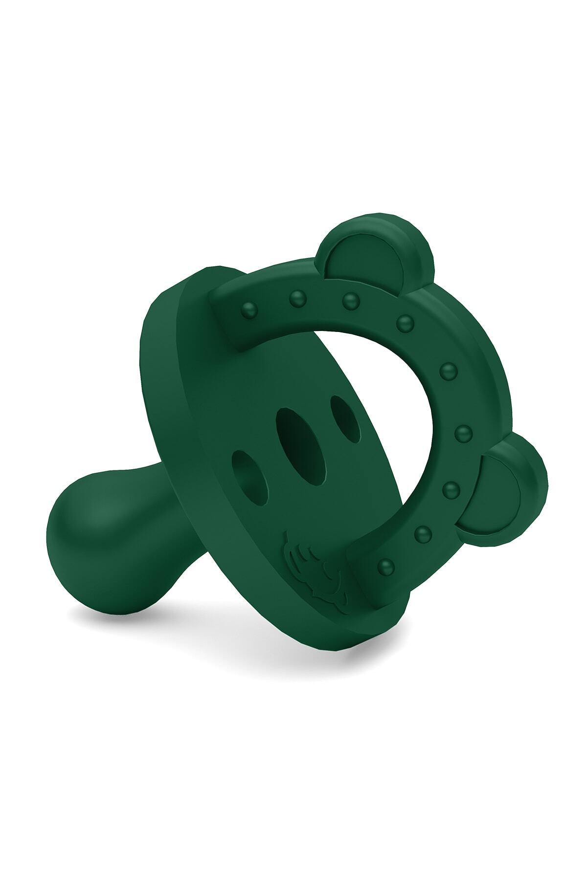 lujobear Silikon Emzik Ve Diş Kaşıyıcı 0-6 Ay Stage 1 Dark Green fotoğrafı 3 (önizleme)