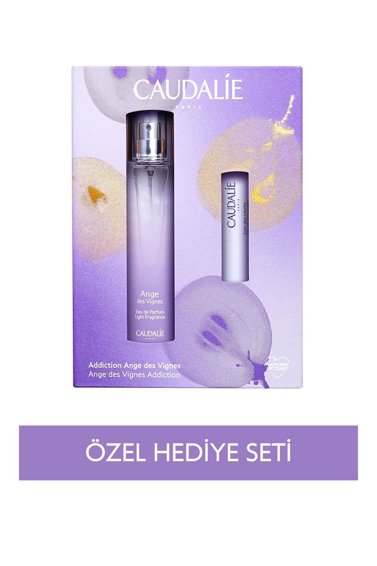 Ange Des Vignes Double Perfume Set - Perfume 50 ml Lip Care Cream 4.5 G Caudalie