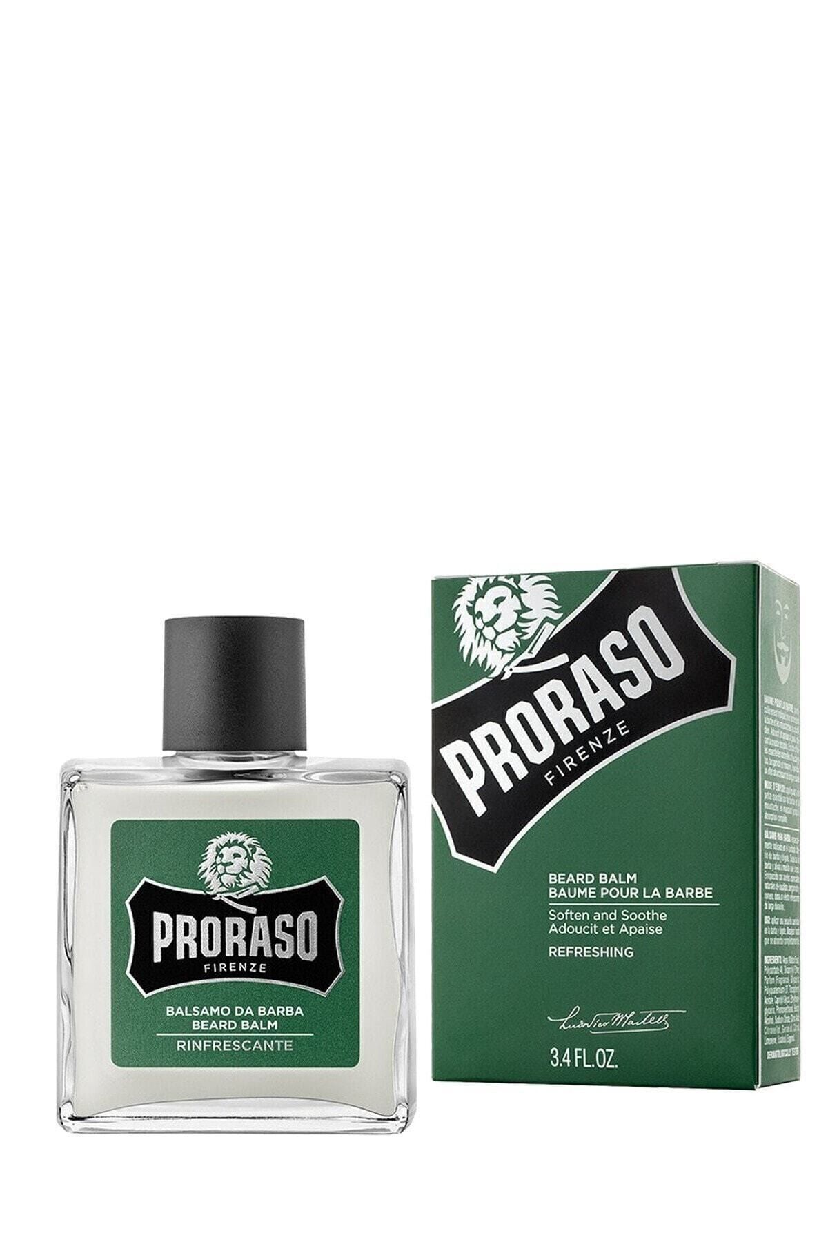 ( KİL MASKESİ HEDİYE ) Proraso Sakal Balsamı Okaliptüs Bergamot ve Biberiye 100ml ( 1 ADET )