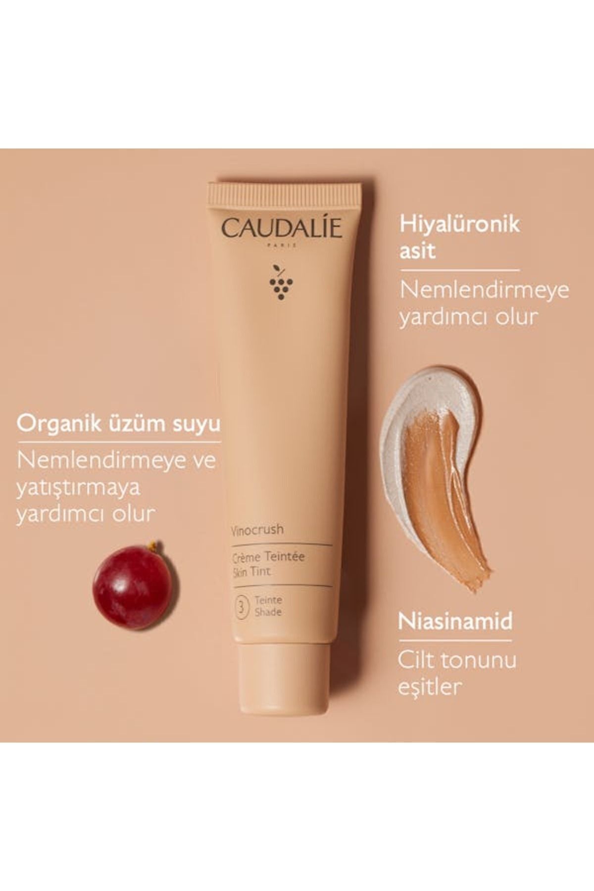 تن رنگ پوست وینوکراش 3 Caudalie