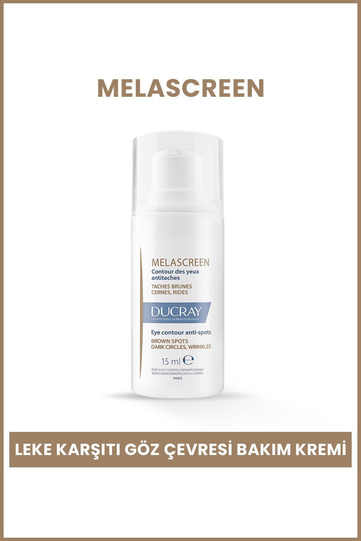 Melascreen Koyu Halkalar ve Leke Karşıtı Göz Çevresi Bakım Kremi 15 ml