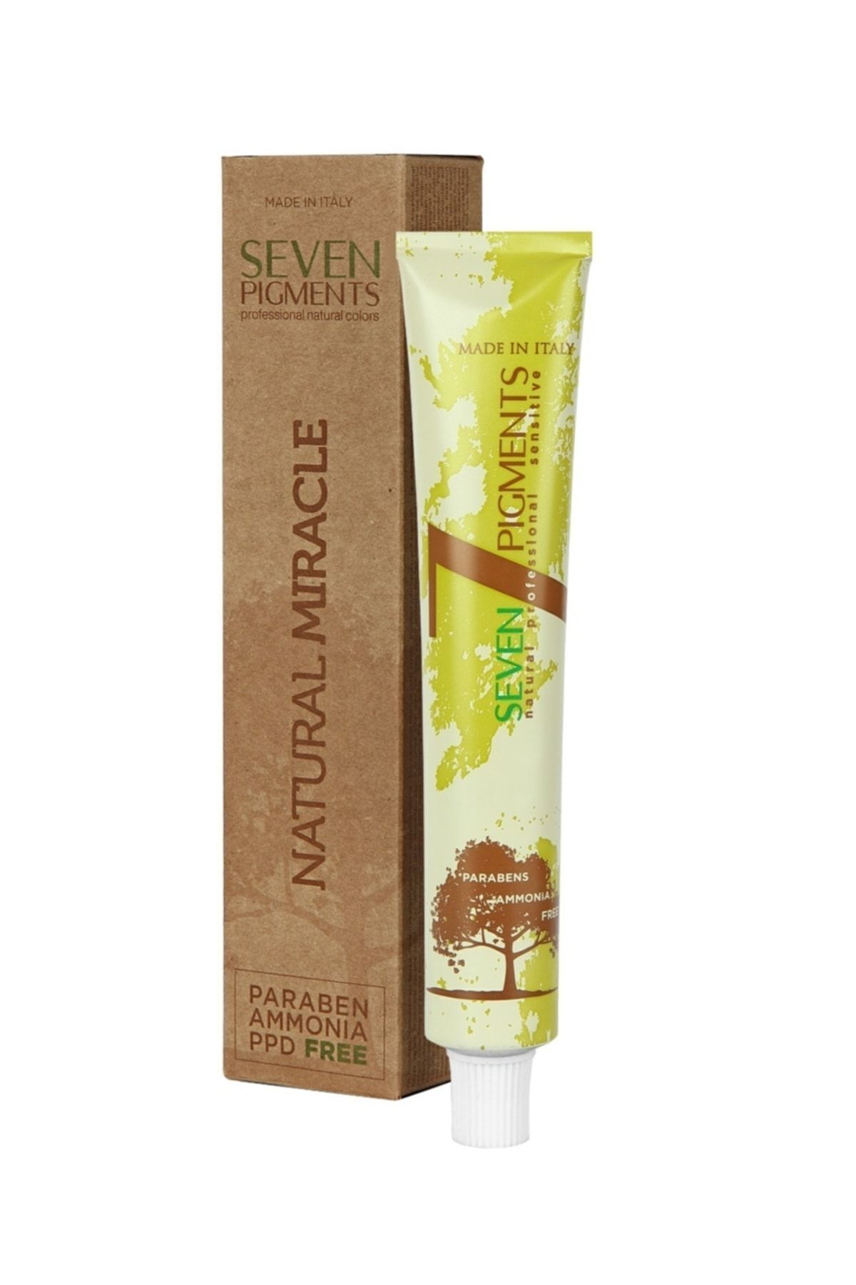 3.0 رنگ موی گیاهی شاه بلوطی تیره 60 میلی لیتر Seven Pigments
