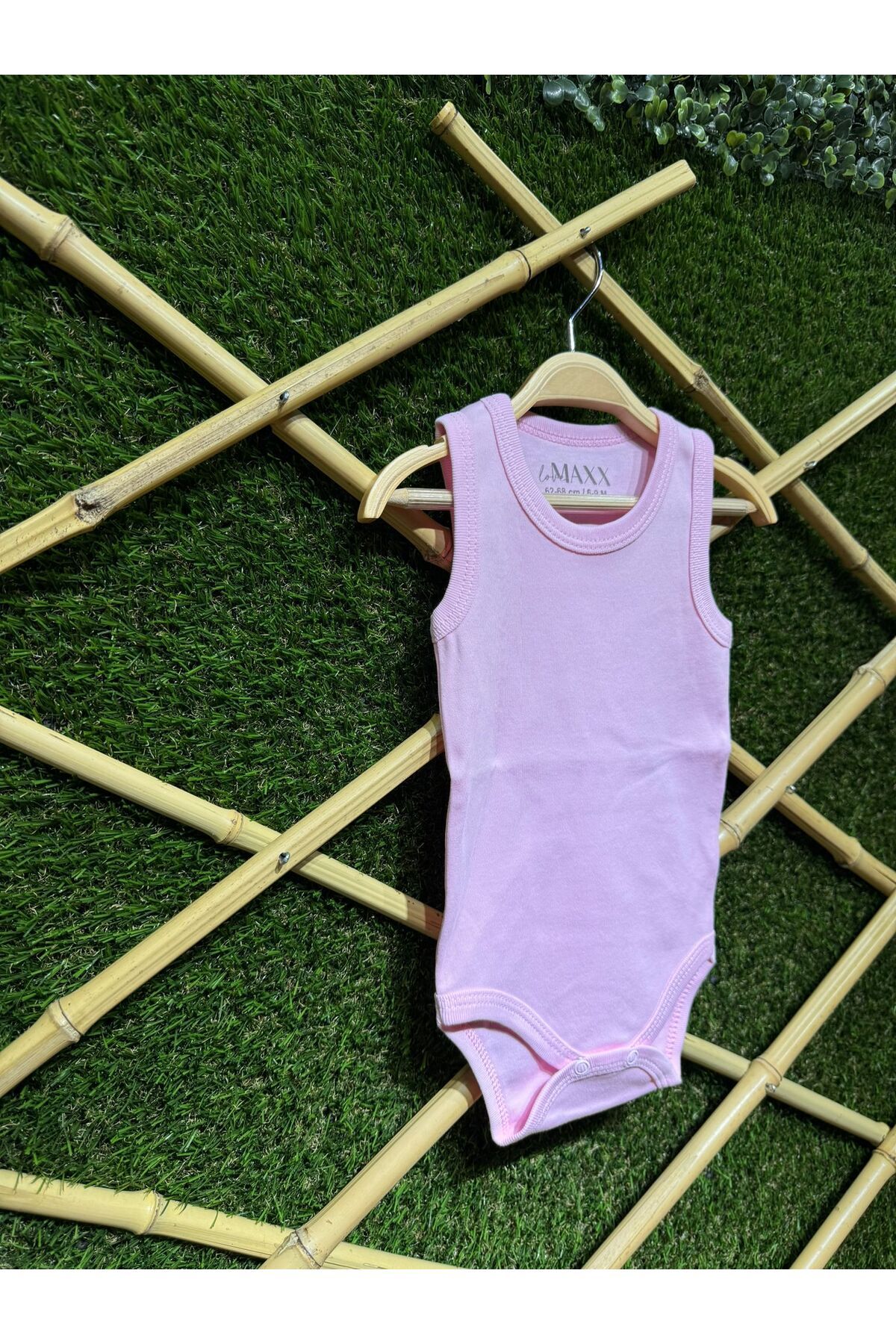 MİNİLOPPOO Bebek Bady Zıbın Atlet Sıfır Kol ( Body -badi ) fotoğrafı 3 (önizleme)