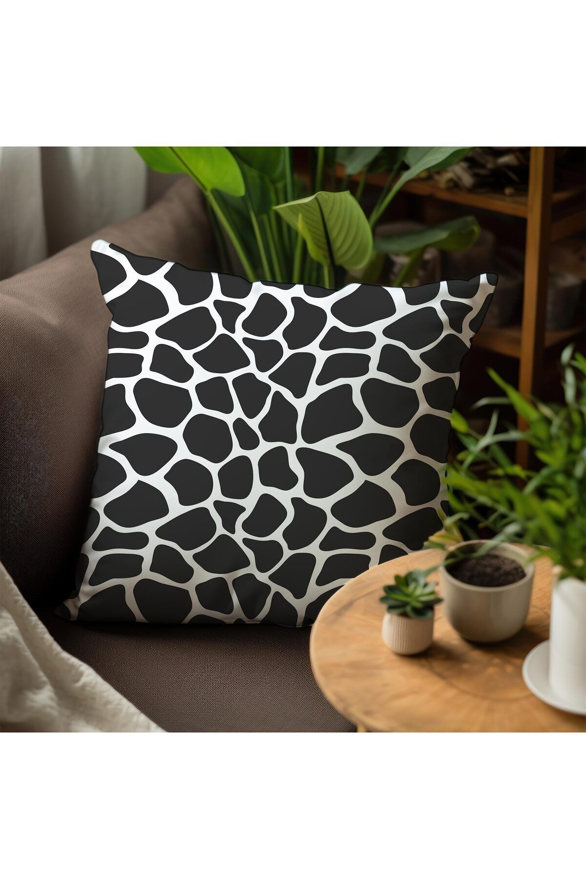 EJOYA-Zebra and Leopard Patterned Pillow Set of 4 - 45cm 113852 4