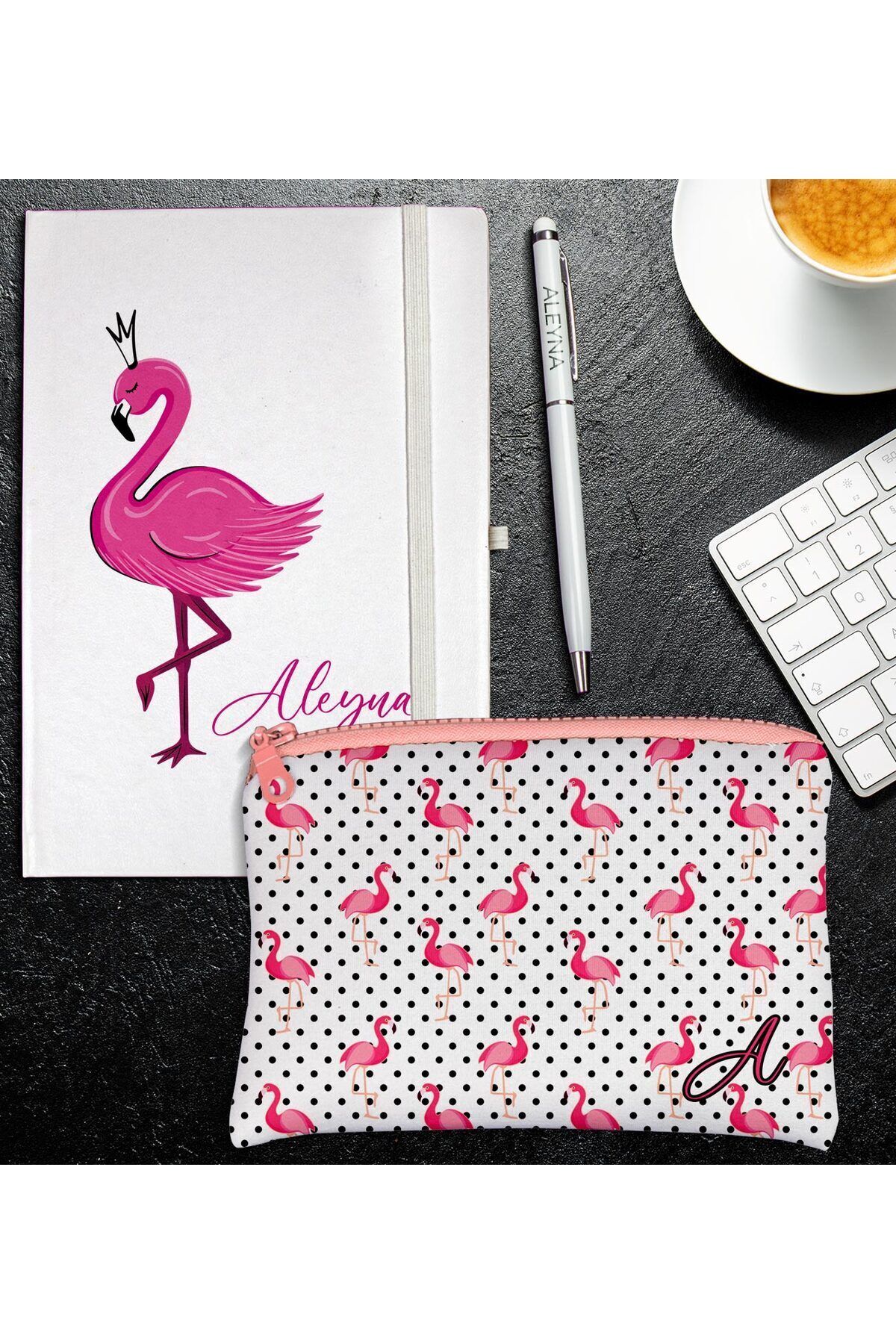 Genel Markalar Kişiye Özel Defter Kalem ve Kalemlik Hediye Seti 111241 (Mor)