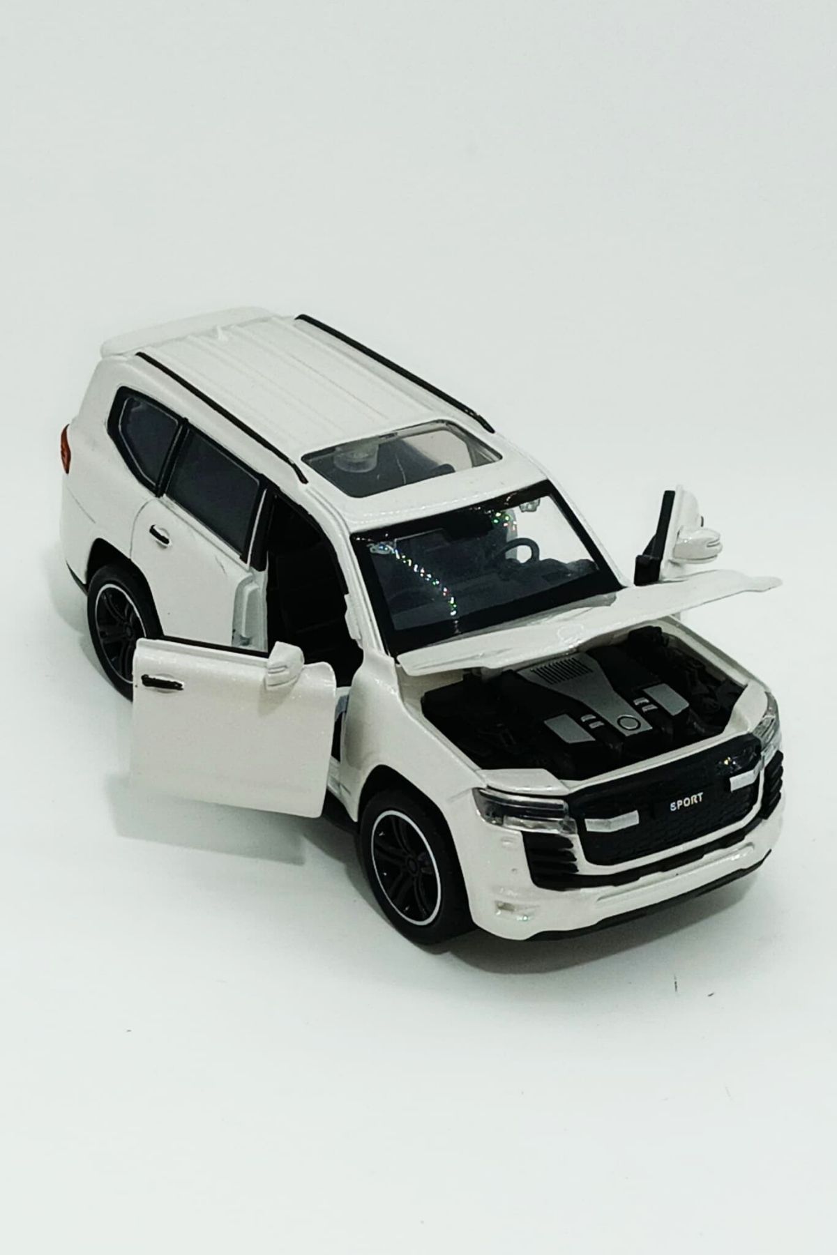 Toy 1:32 Metal Doors Trunk And Bonnet Drop Pull Jeep Model Car