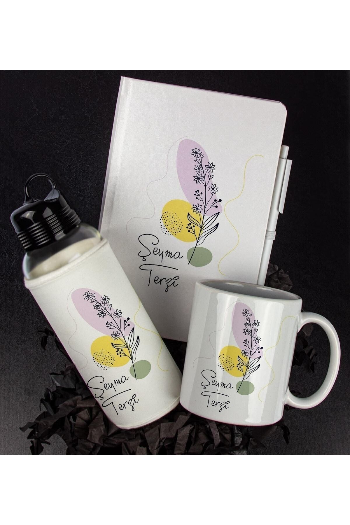 Genel Markalar Kişiye Özel Tasarım Defter Kalem Matara Ve Kupa Hediye Seti 104775