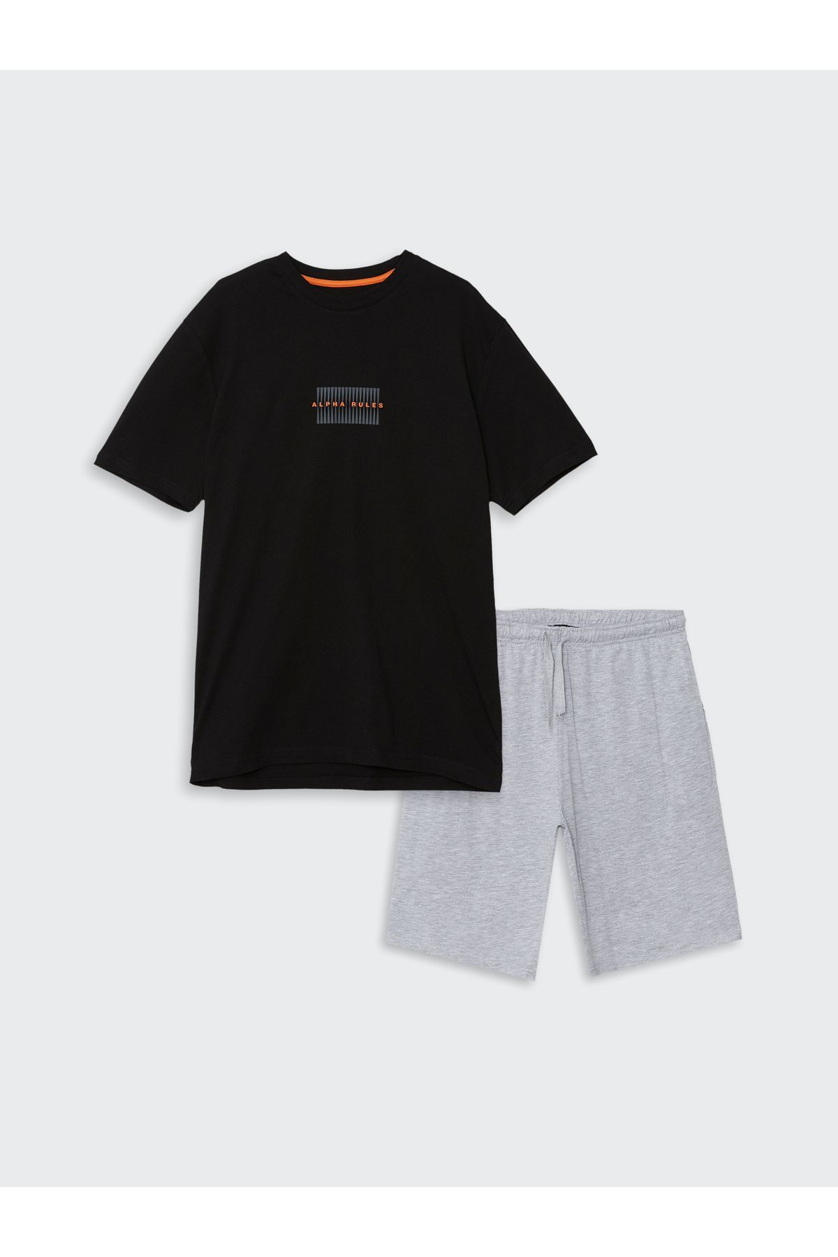 LC Waikiki-Herren-Pyjama-Set mit Shorts – Standardgröße 1
