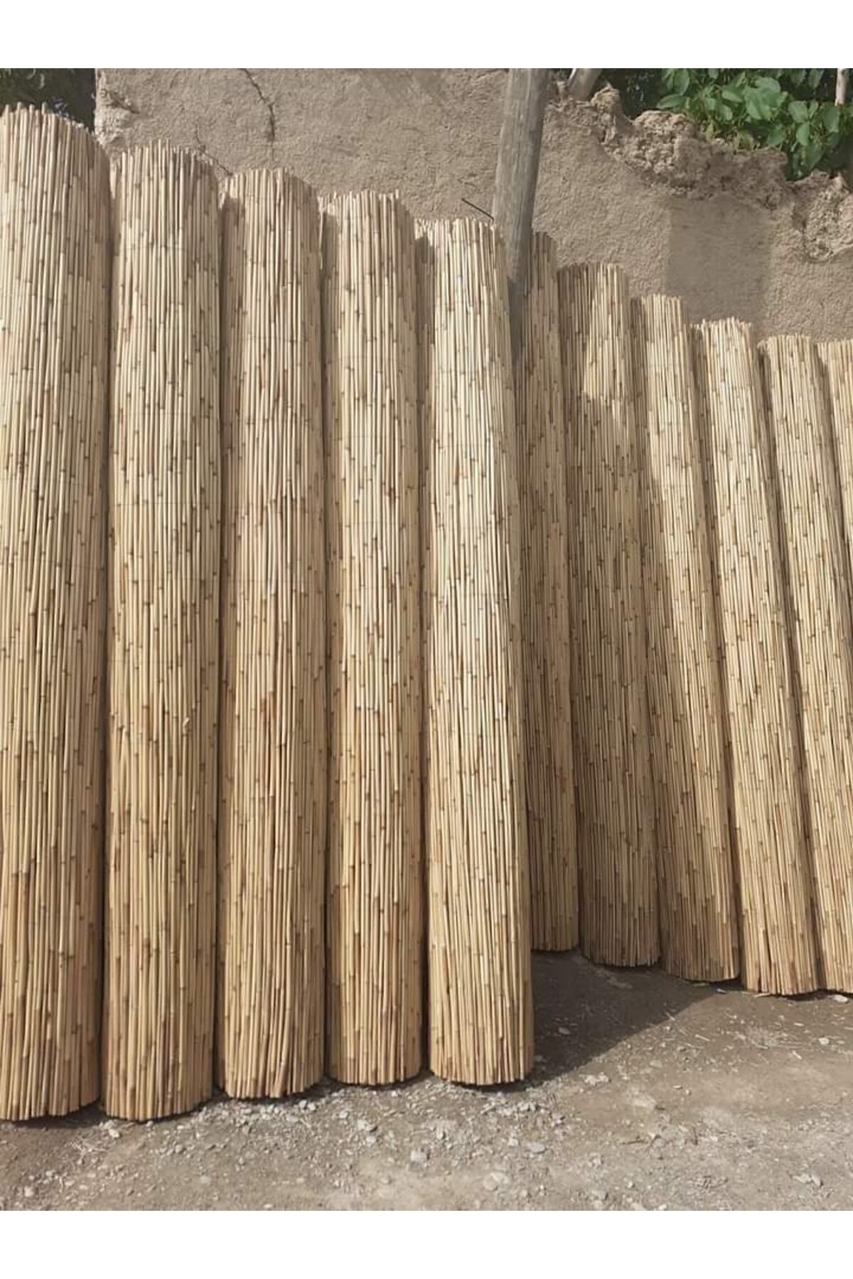 Doğal Bambu Kamış Hasır Çit Gölgelik 3 Metre X 5 Metre 2