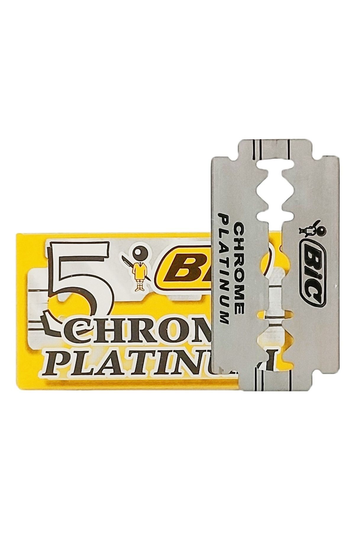 Bic-Chrome Platinum 25 Pieces Double Edge Razor - Box of 5X5 2