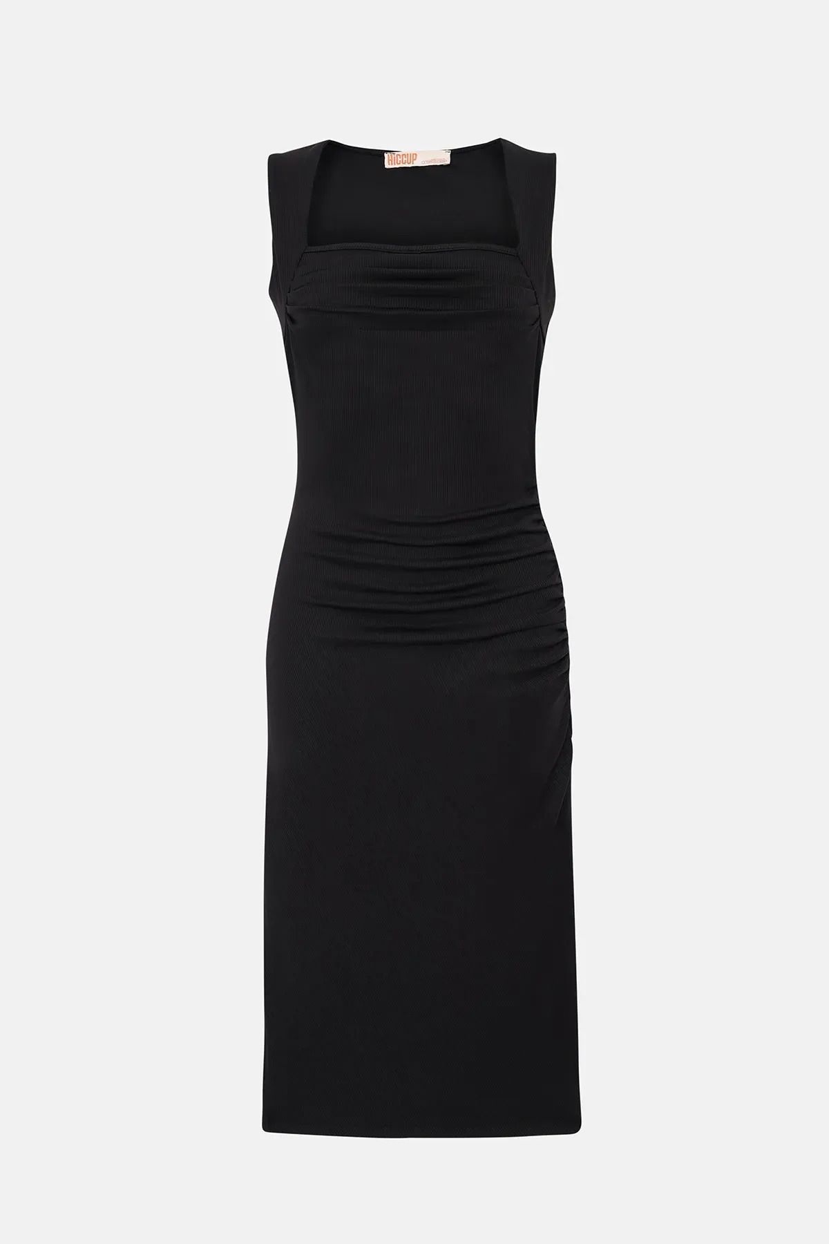robe midi froncée