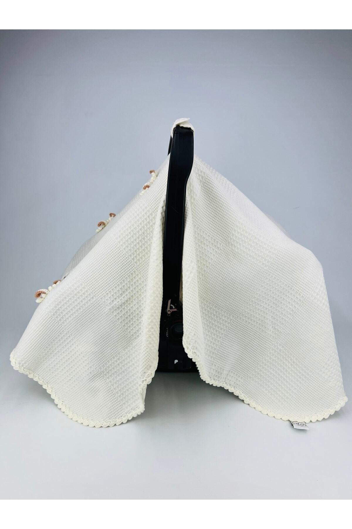 Atölye Eda Exclusive El Işi Kuzulu Pike Puset Örtüsü fotoğrafı 6 (önizleme)