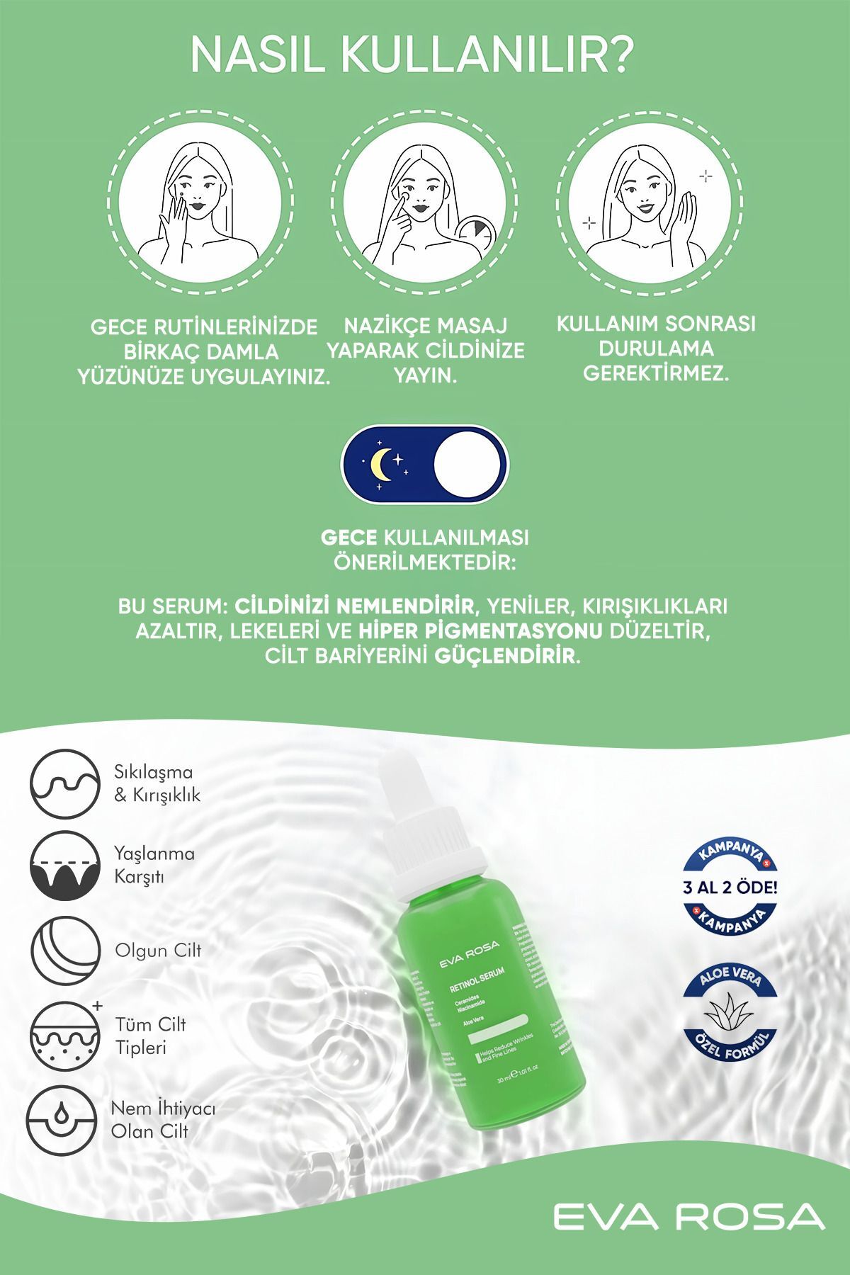 سرم پوست   Eva Rosa | retinolserum اورجینال - تصویر 7