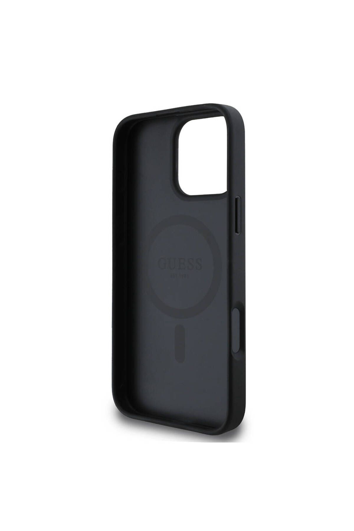 کاور و قاب آیفون 16 PRO CASE GUESS MAGSAFE دارای مجوز شارژ SAFFIANO کلاسیک سازگار Guess