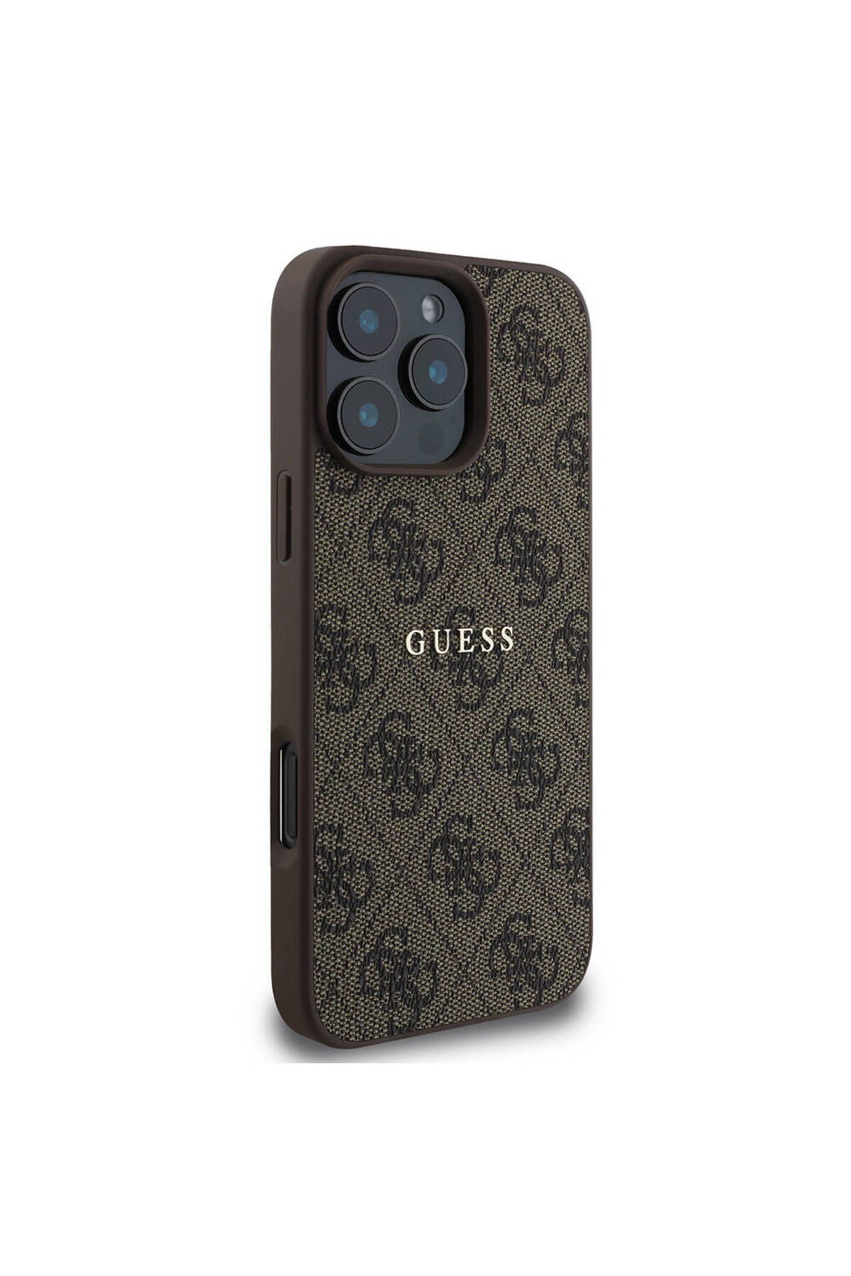 iPhone 16 Pro Max Guess Lisanslı Magsafe Uyumlu 4G Desenli Kılıf - Kahverengi