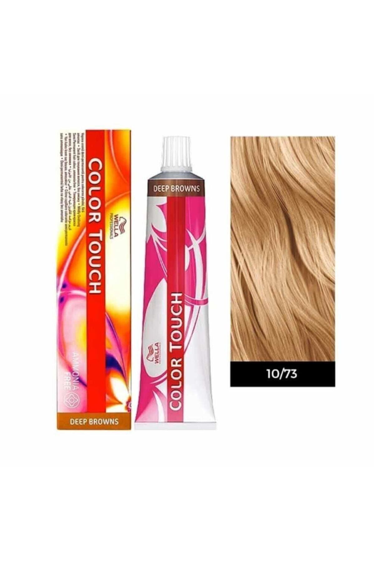 رنگ موی حرفه ای کالر تاچ 10/73 دیپ براونز 60 میلی لیتر Wella