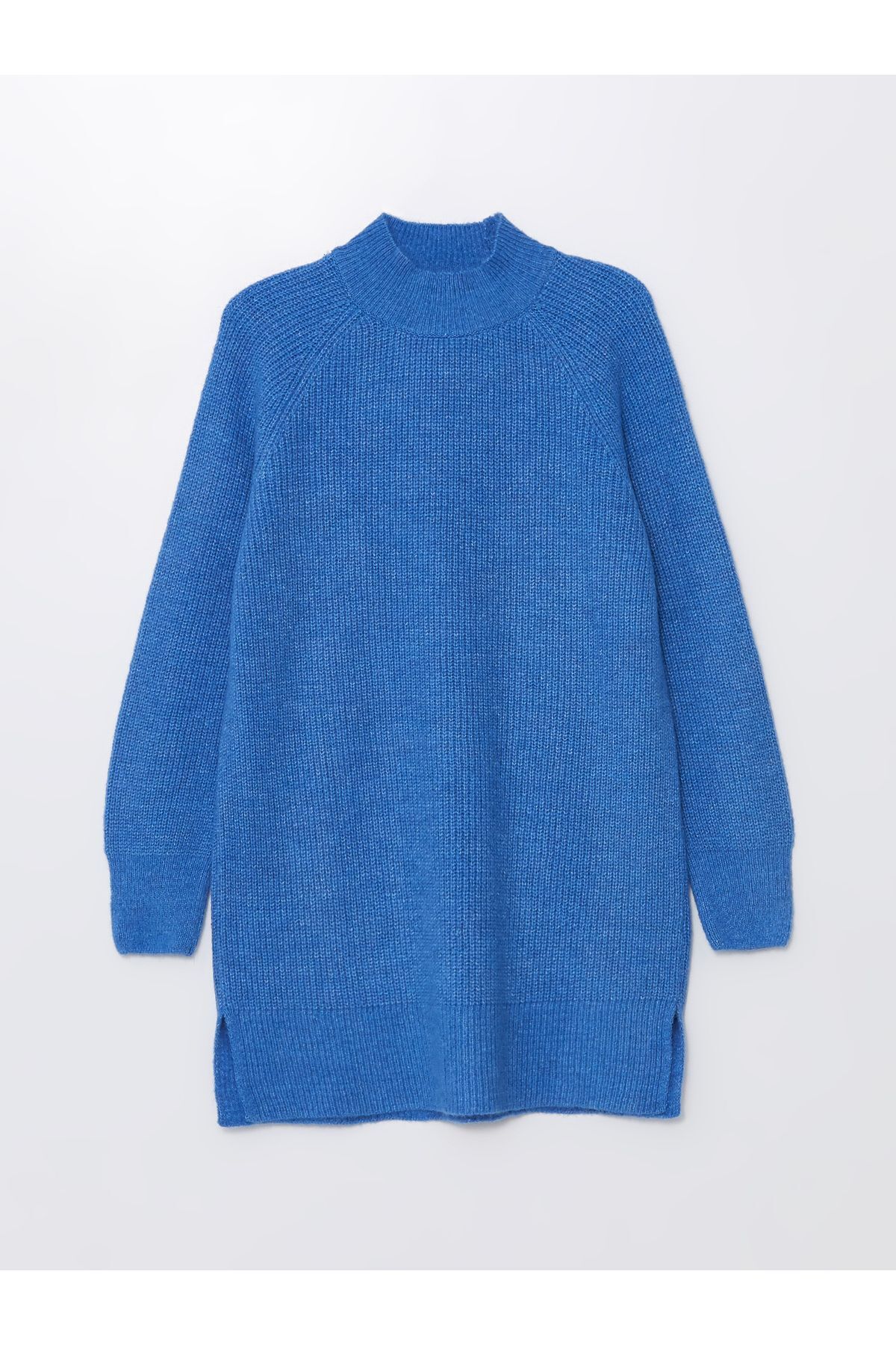 LC Waikiki Damska tunika z dzianiny – stójka, jednolity, długi rękaw