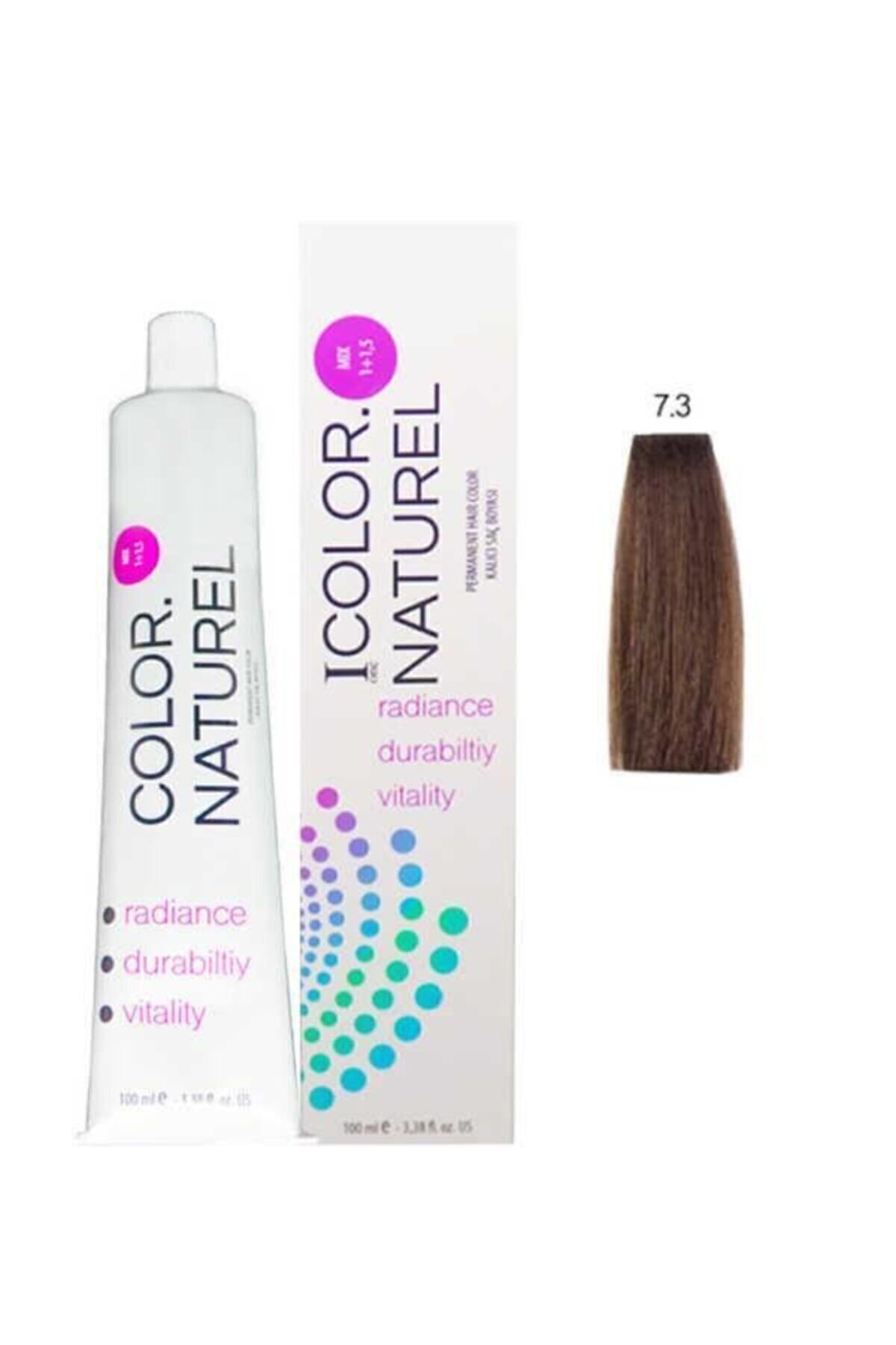 7.3 رنگ مو دائمی 100 میلی لیتر 7.3 طلایی آبورن Color Naturel