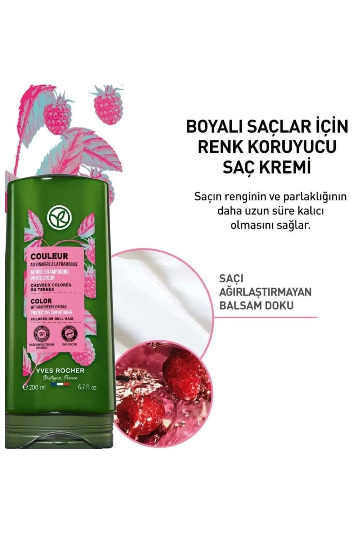 کرم محافظ موی رنگی YS COULEUR 200 میلی لیتر ایوروشه Yves Rocher
