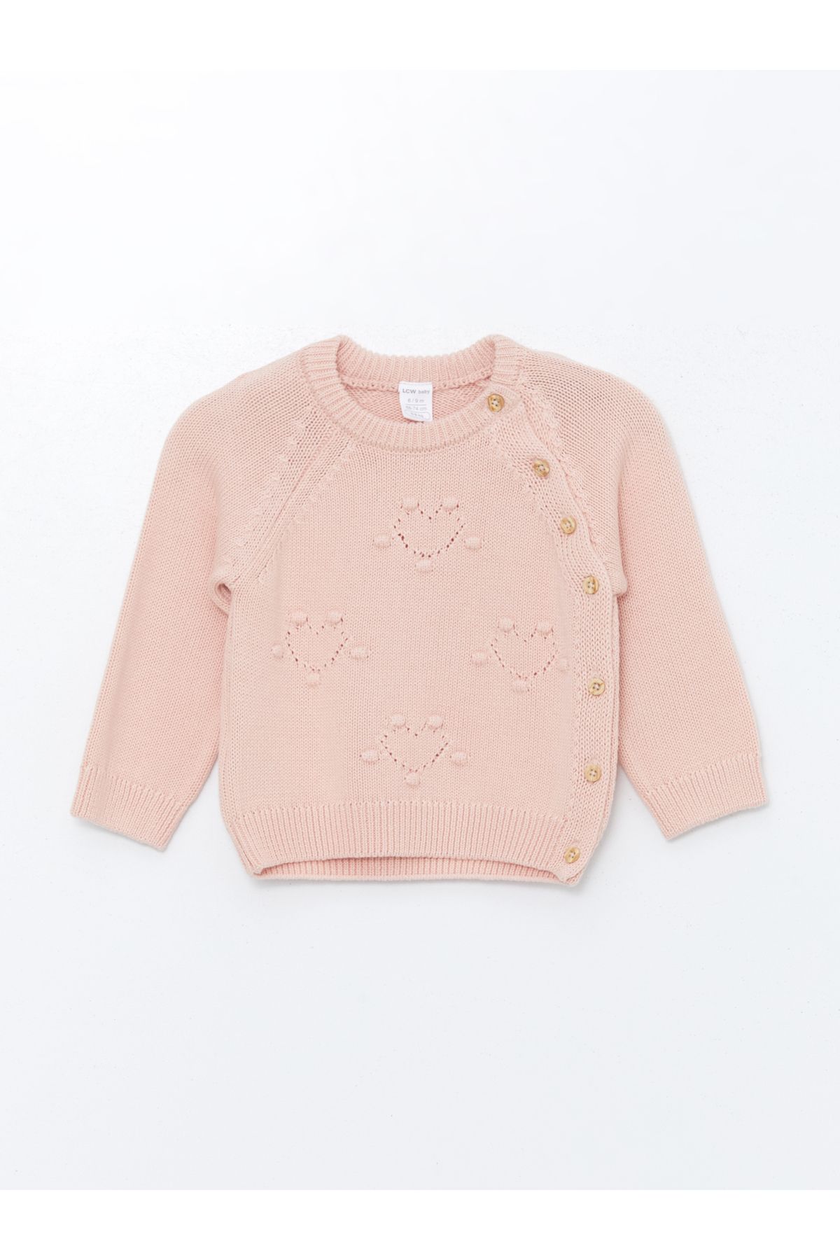 LC Waikiki Lcw Bisiklet Yaka Uzun Kollu Kız Bebek Hırka Ve Pantolon 2'li Takım fotoğrafı 2 (önizleme)