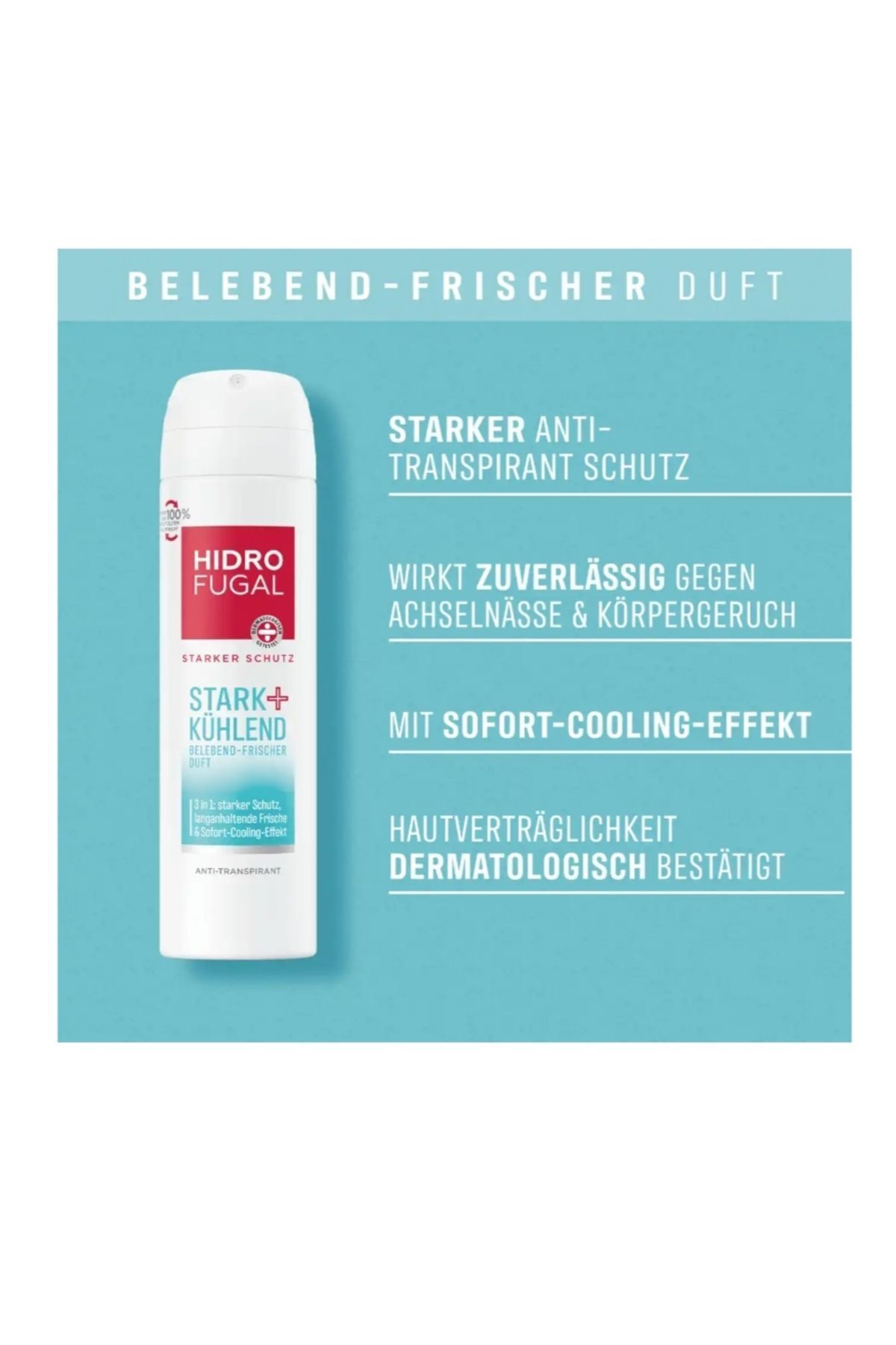 دئودورانت مردانه  GERMANY MARKT | HidroFugalStark اورجینال - تصویر 3