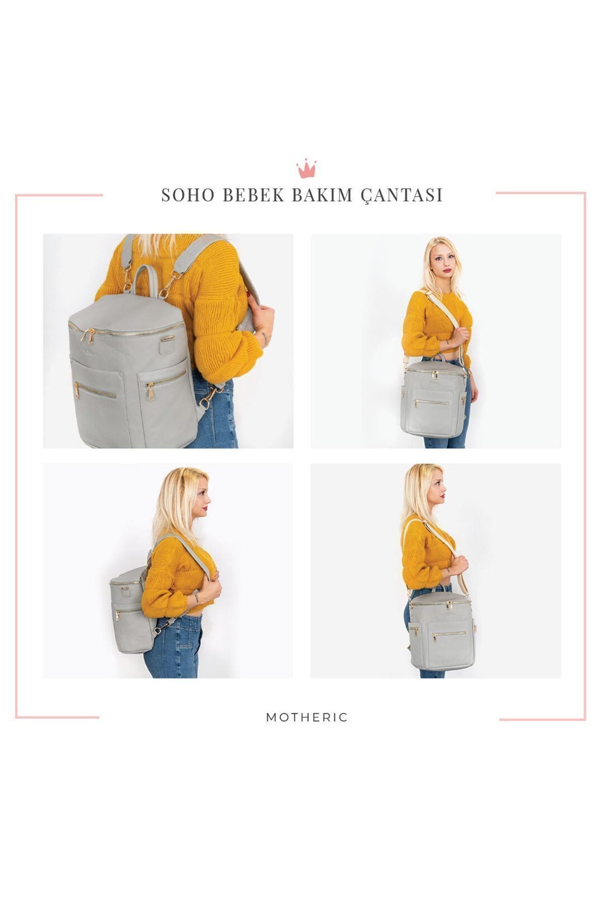 motheric Parenthood Bundle – Anne Bebek Bakım Çantası Set – Bebek Arabası Çantası – Emzik Çantası fotoğrafı 2 (önizleme)