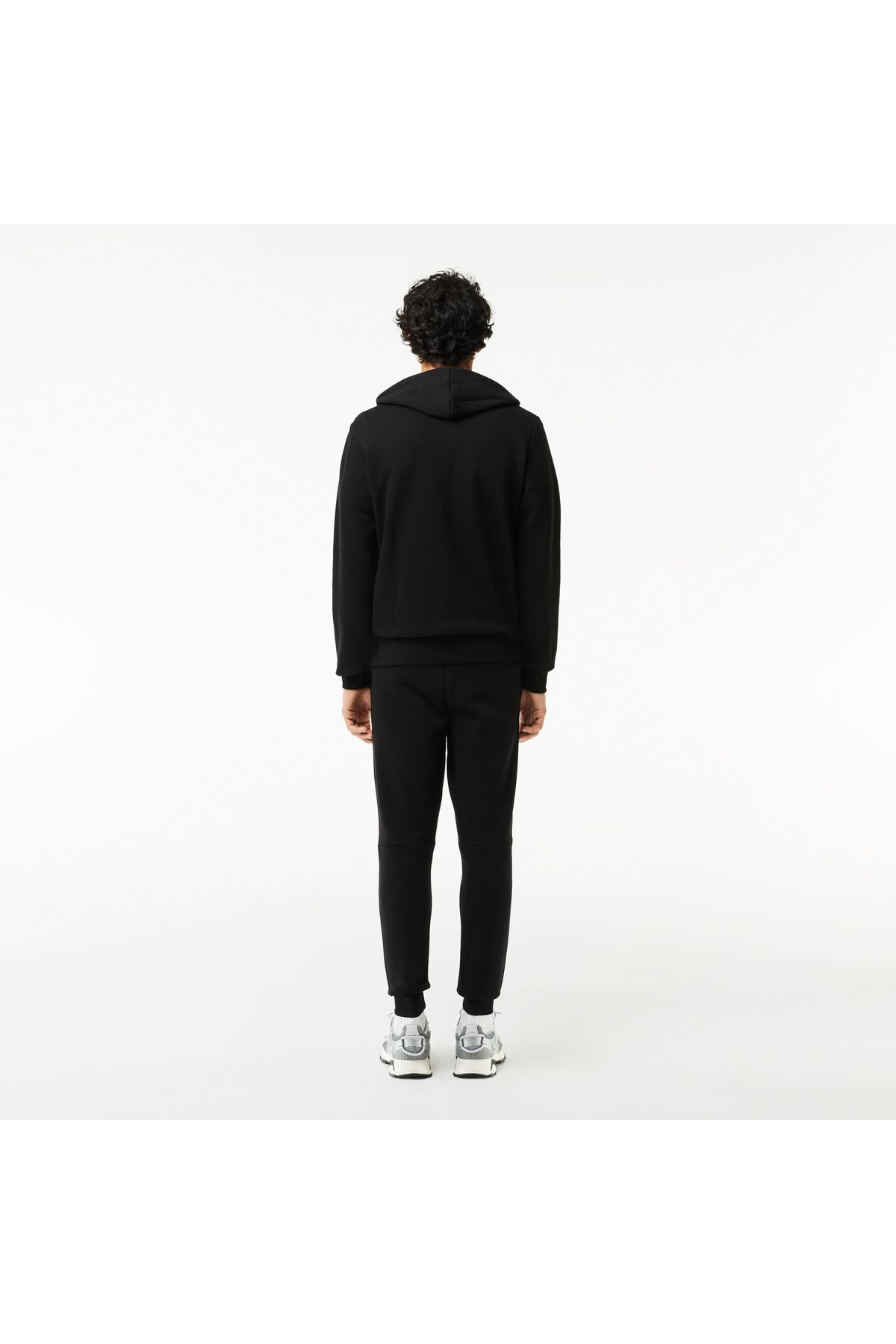 شلوار گرمکن مشکی مردانه مجموعه لباس آستین بلند Lacoste