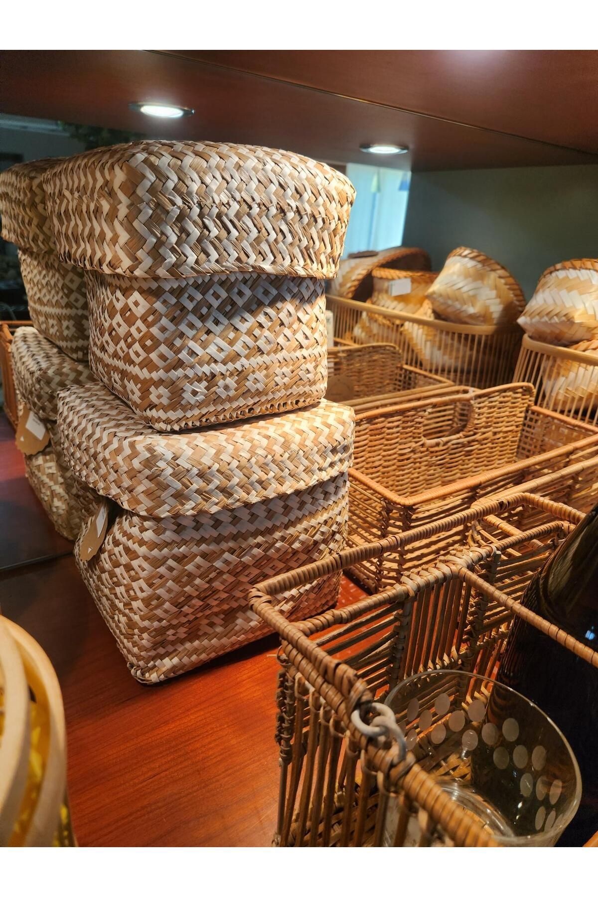 KANCAEV-White Large Square Basket - Soft Body with Lid 2