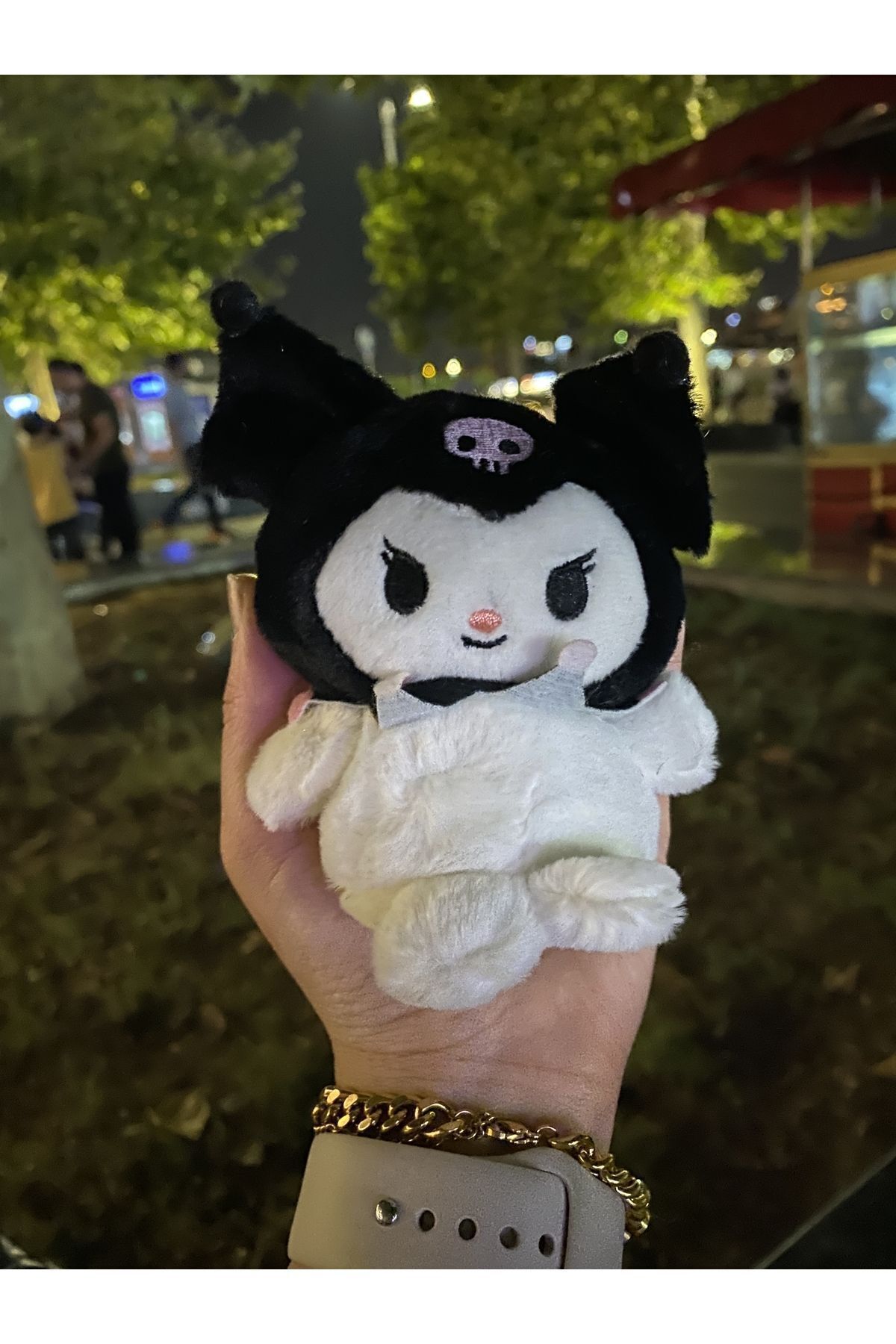 SANRIO-دمية سلسلة مفاتيح قطيفة من سانريو، لعبة، كورومي 1