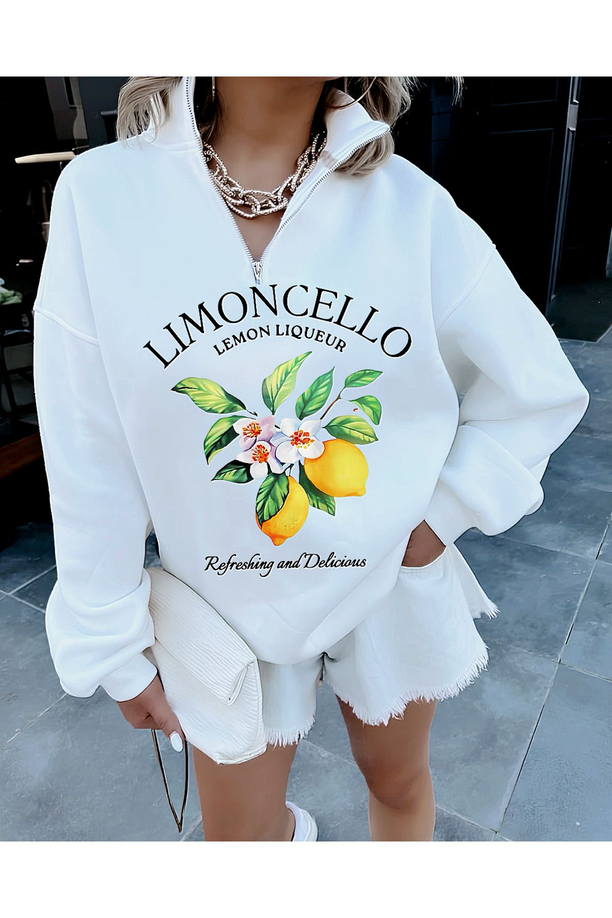 Jose Clothing Jose Club Limited Edition Serisi Fermuarlı Oversize