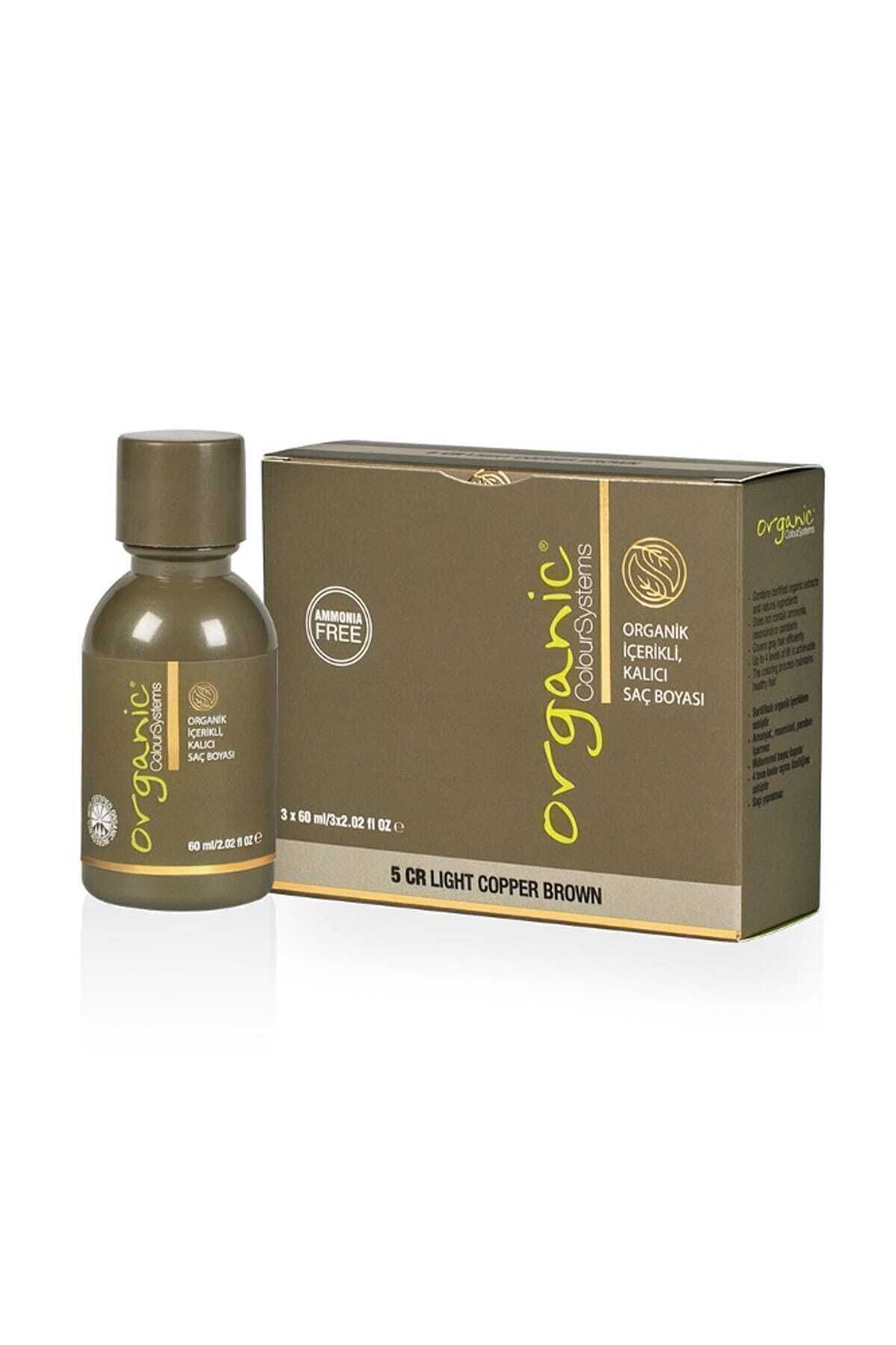 رنگ موی ارگانیک زرد مس روشن 8cr 60 میلی لیتر*3 Organic Colour Systems