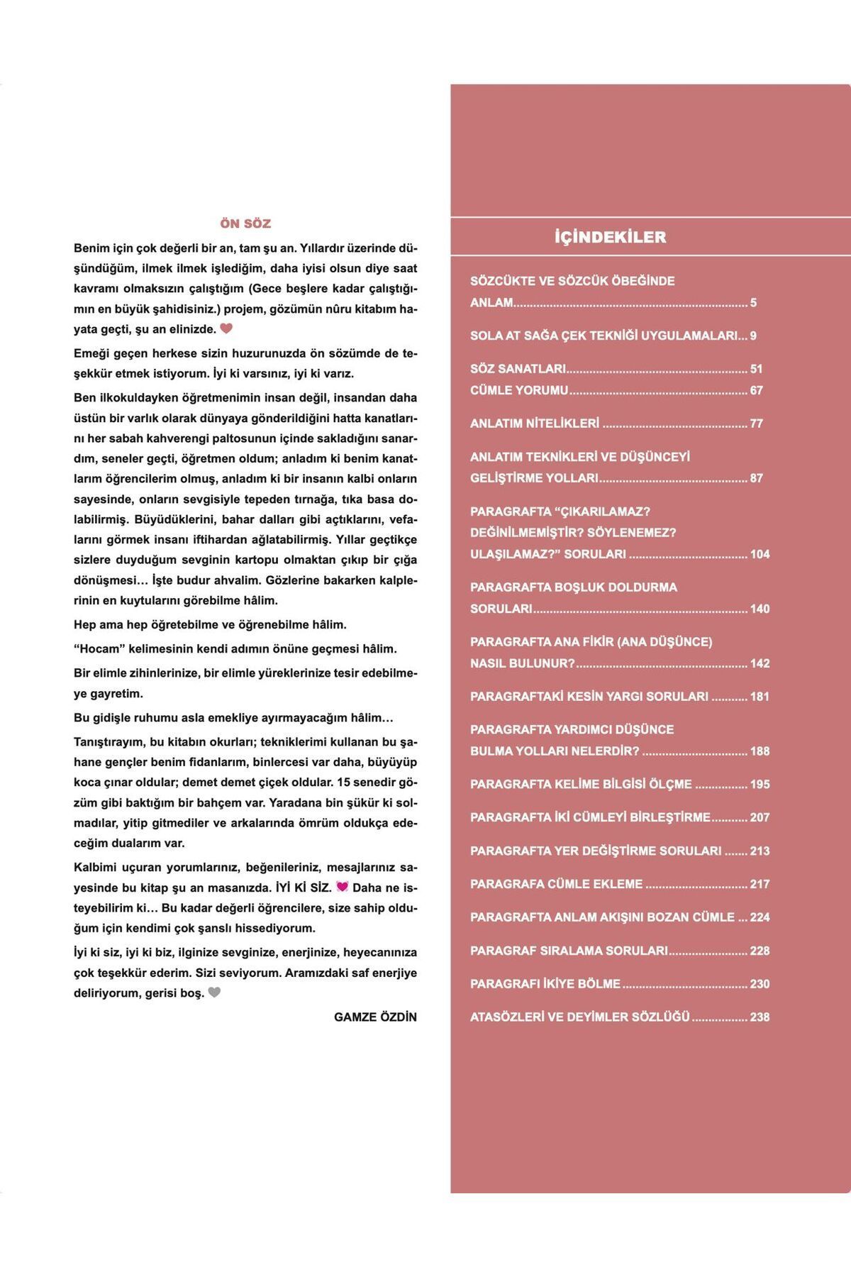 Gamze Hoca Türkçenin Matematiği Tüm Sınavlar İçin Paragraf Video Ders Kitabı (2024 Basımı)