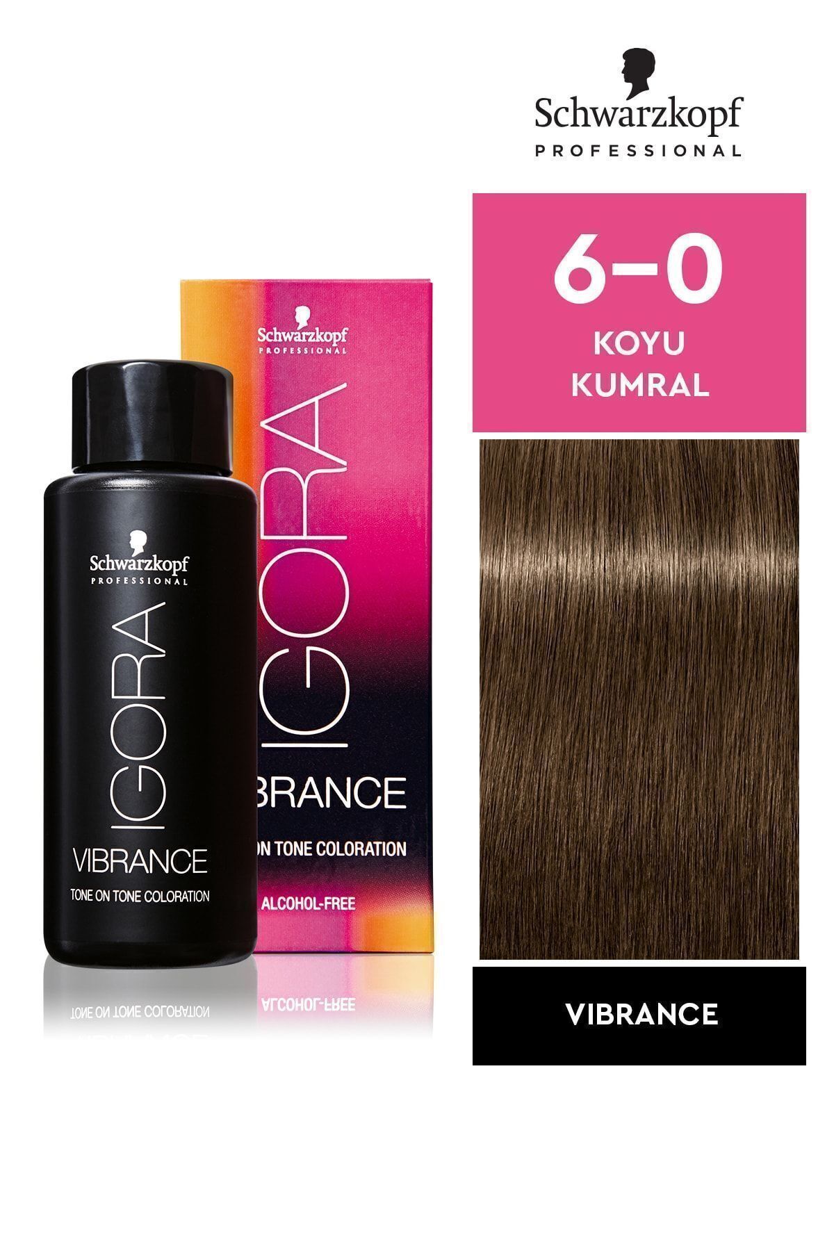 رنگ موی Vibrance 6-0 Dark Aburn 60ml Igora