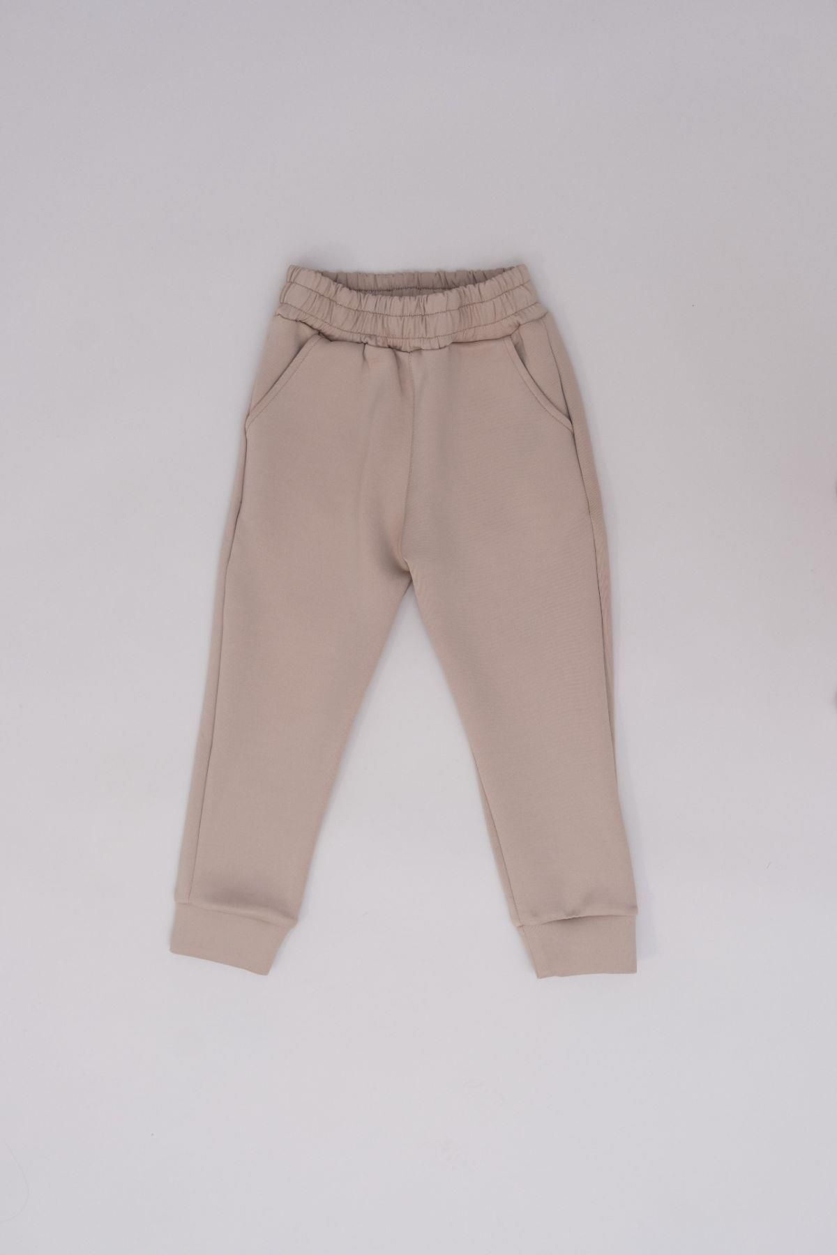 C&City-Boy's Cuffed Leg Sweatpants 873 Stone 2