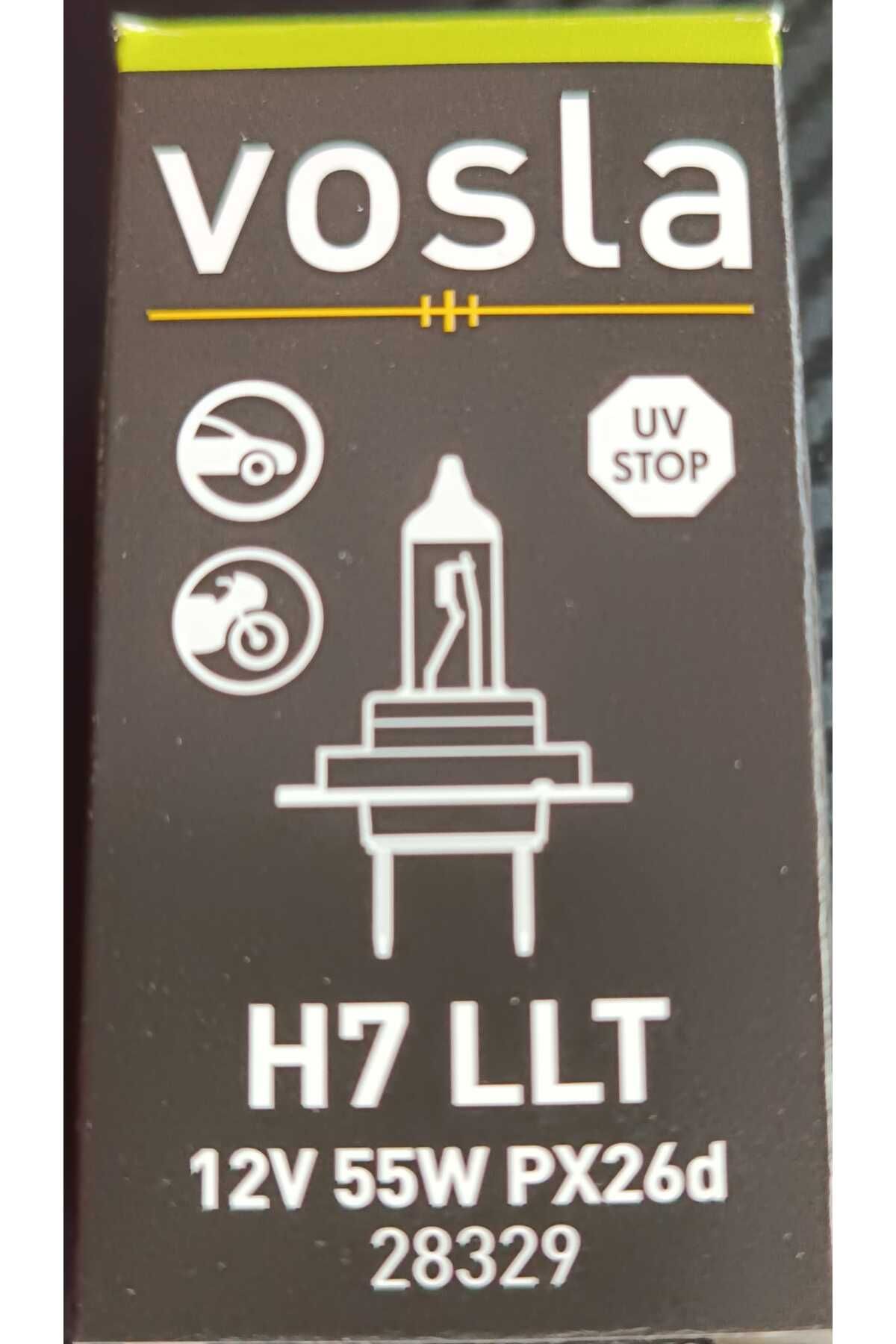 YENİLZD VOSLA H7 12V 55W HALOGEN FAR AMPÜLÜ LONGLİFE (UZUN ÖMÜRLÜ SARSINTIYA KARŞI DAYANIKLI)