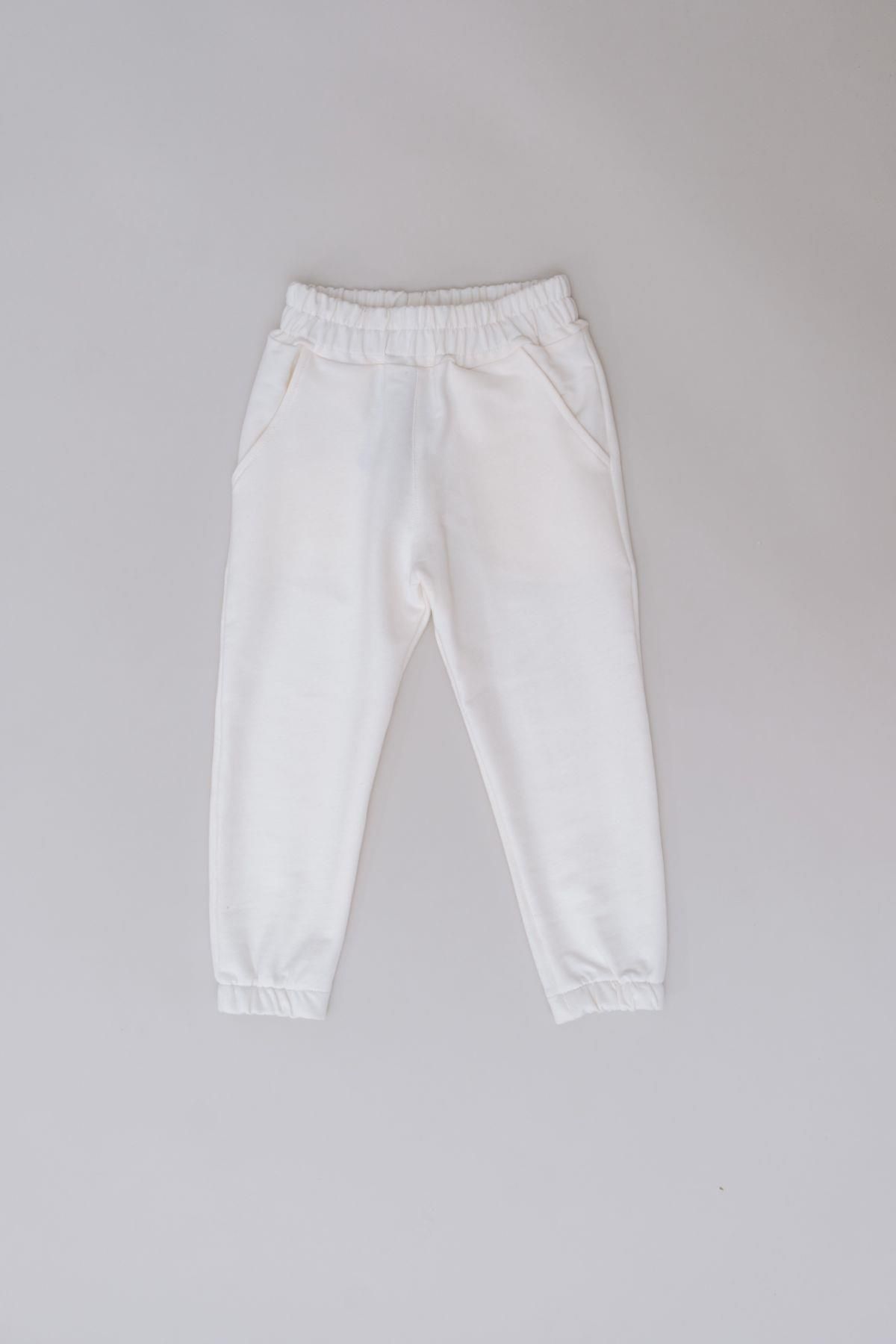 C&City-Jogginghose mit elastischem Bein für Mädchen 760 Ecru 2