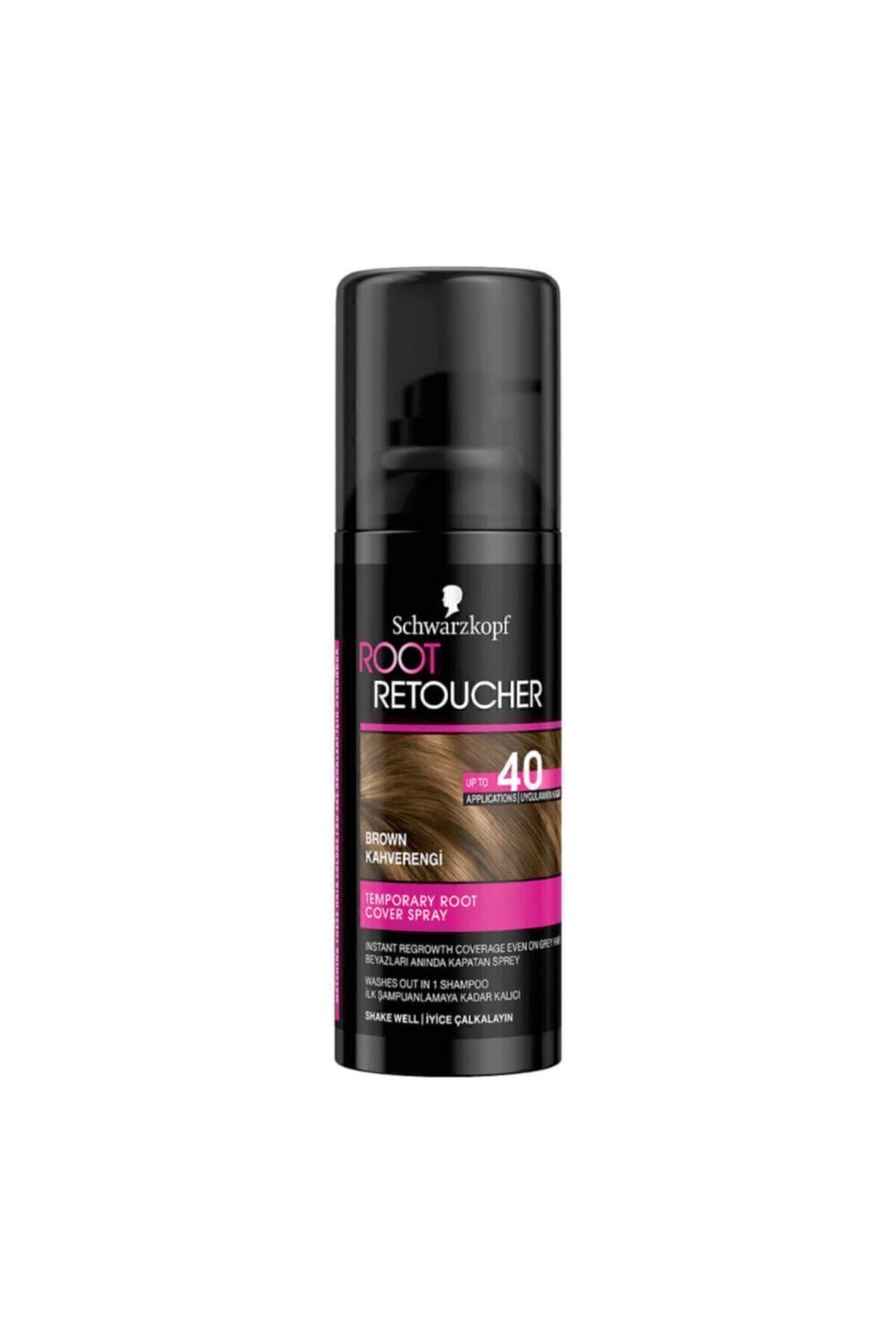 رنگ مو چند مردانه و زنانه Retoucher Root Claining سفید 120ml قهوه ای Schwarzkopf