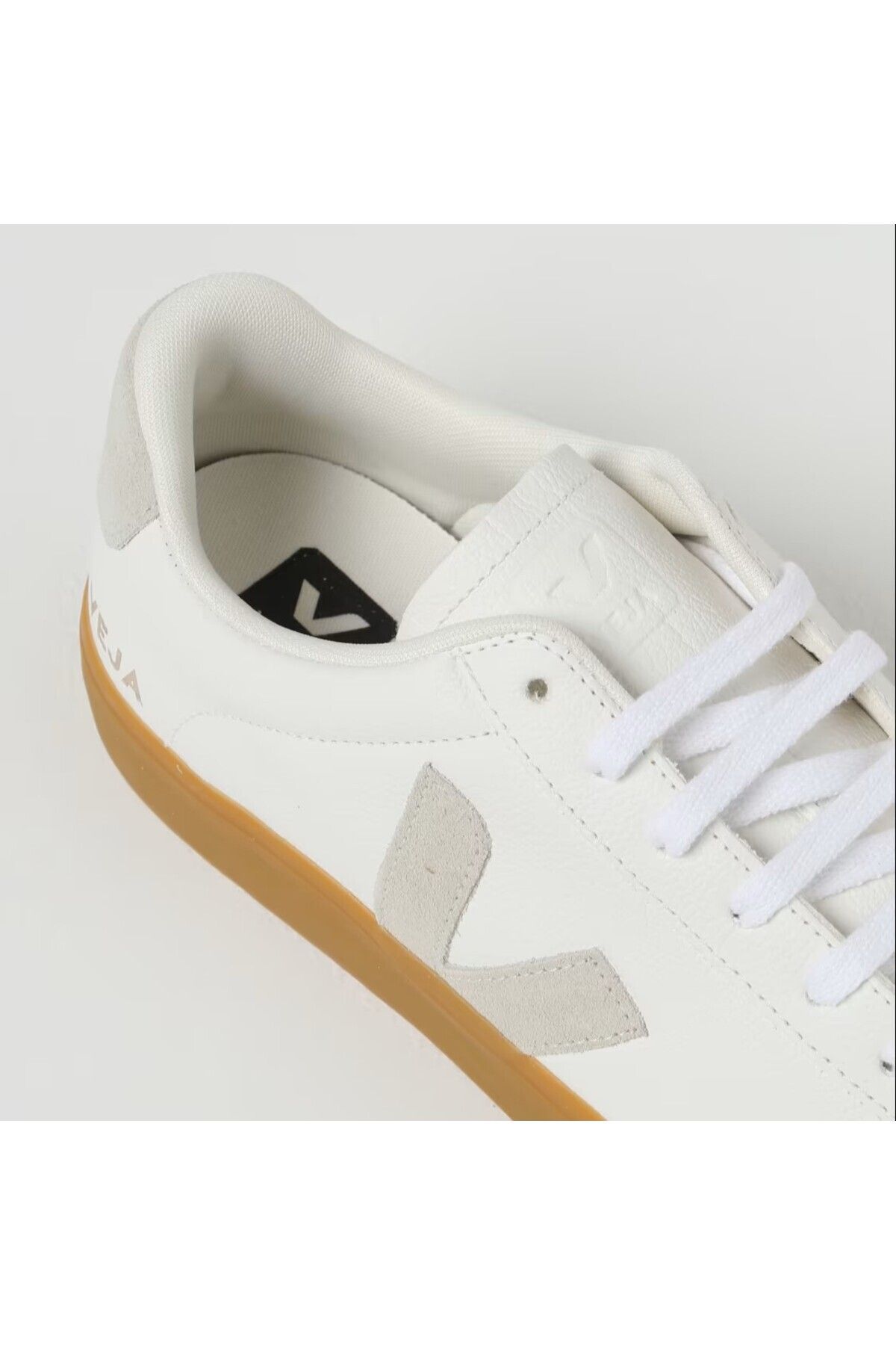 VEJA-White Campo - Women's Extra White Natural Suede Sneaker 4
