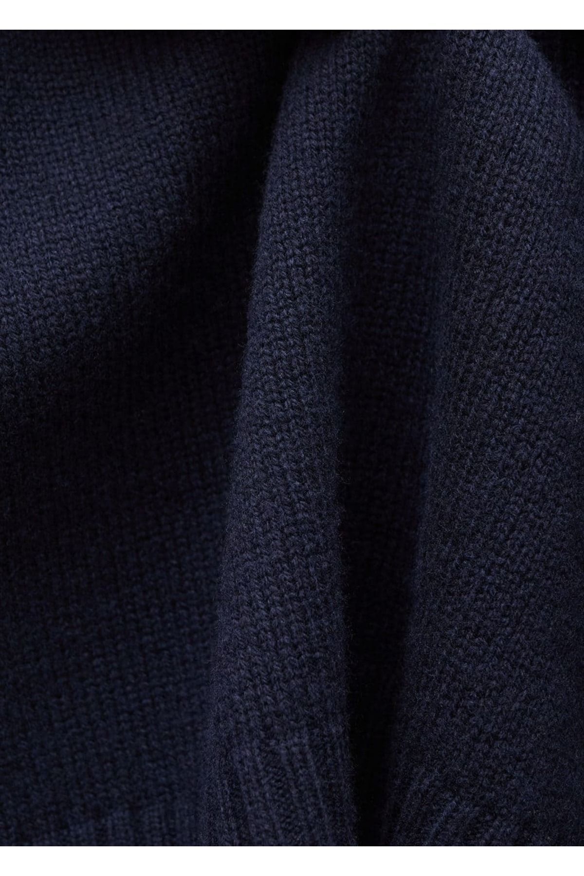 بافت و پلیور زنانه آبی سرمه ای منگوMANGO | 77016754 اورجینال - تصویر 7