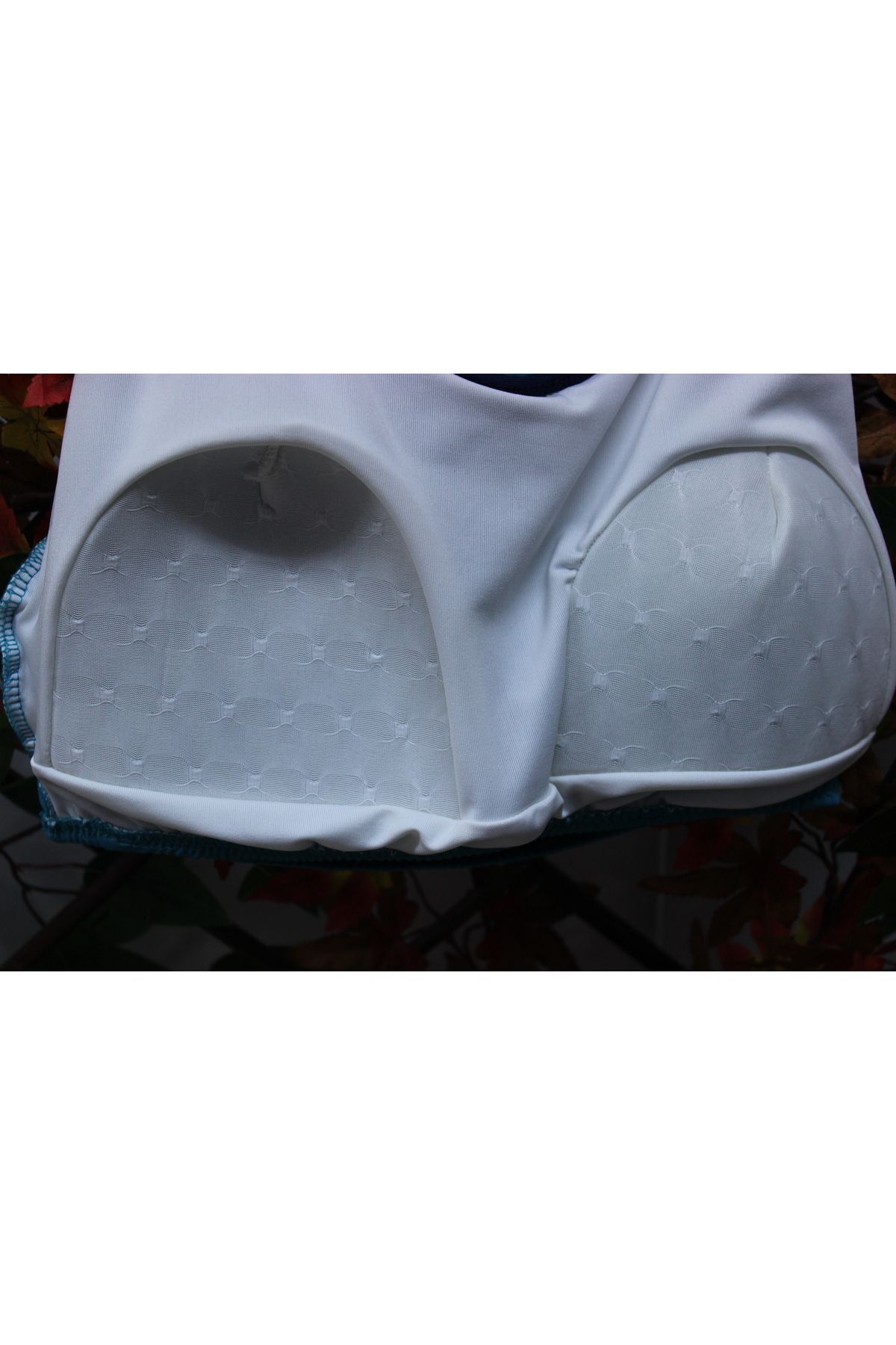 mikam-Costum de baie în dungi pentru damă cu pantaloni scurți de înot - burete, ștampilă mare/piscină 7