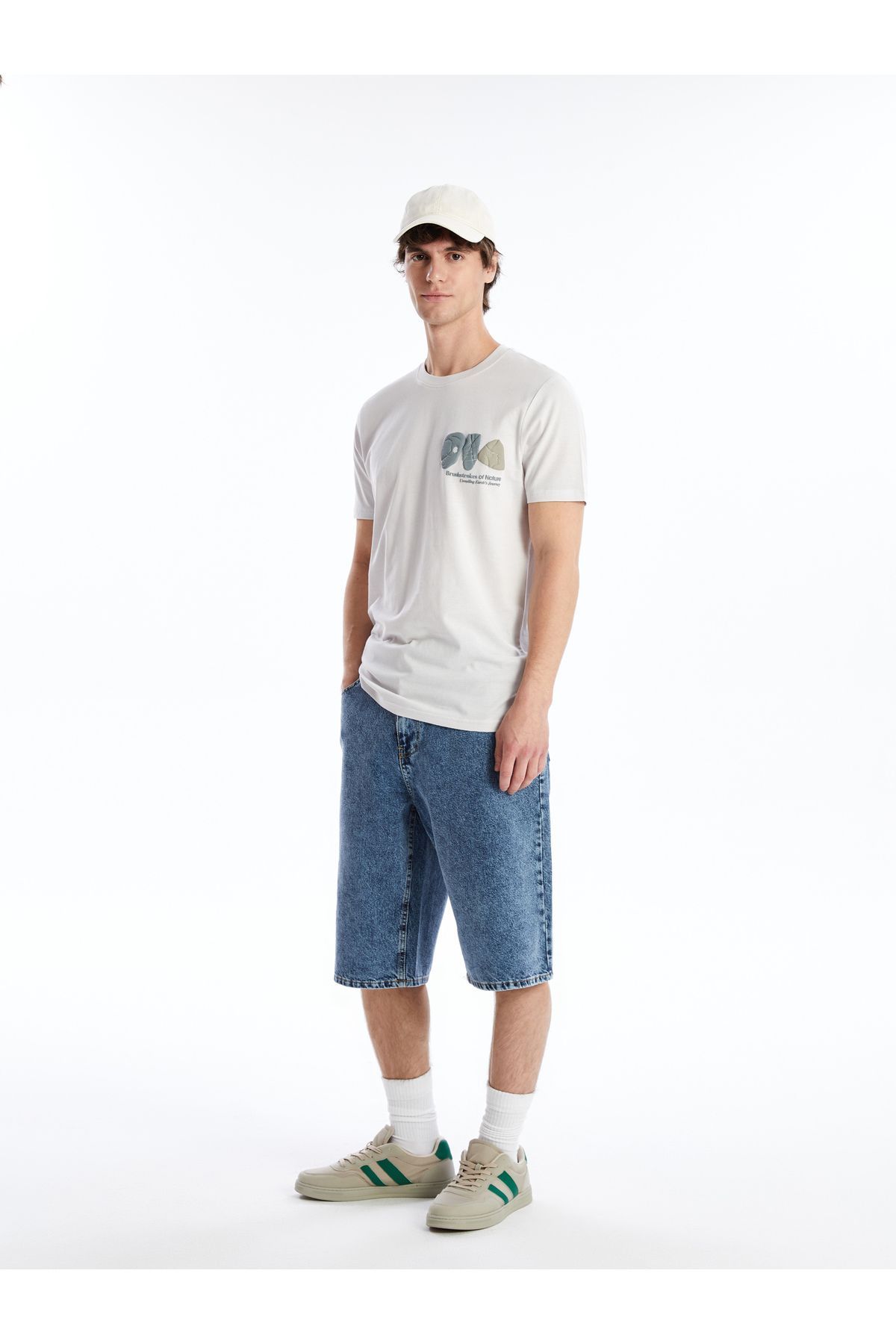 LC Waikiki Wygodny Krój – Męskie Spodenki Jeansowe Mężczyzna - 32