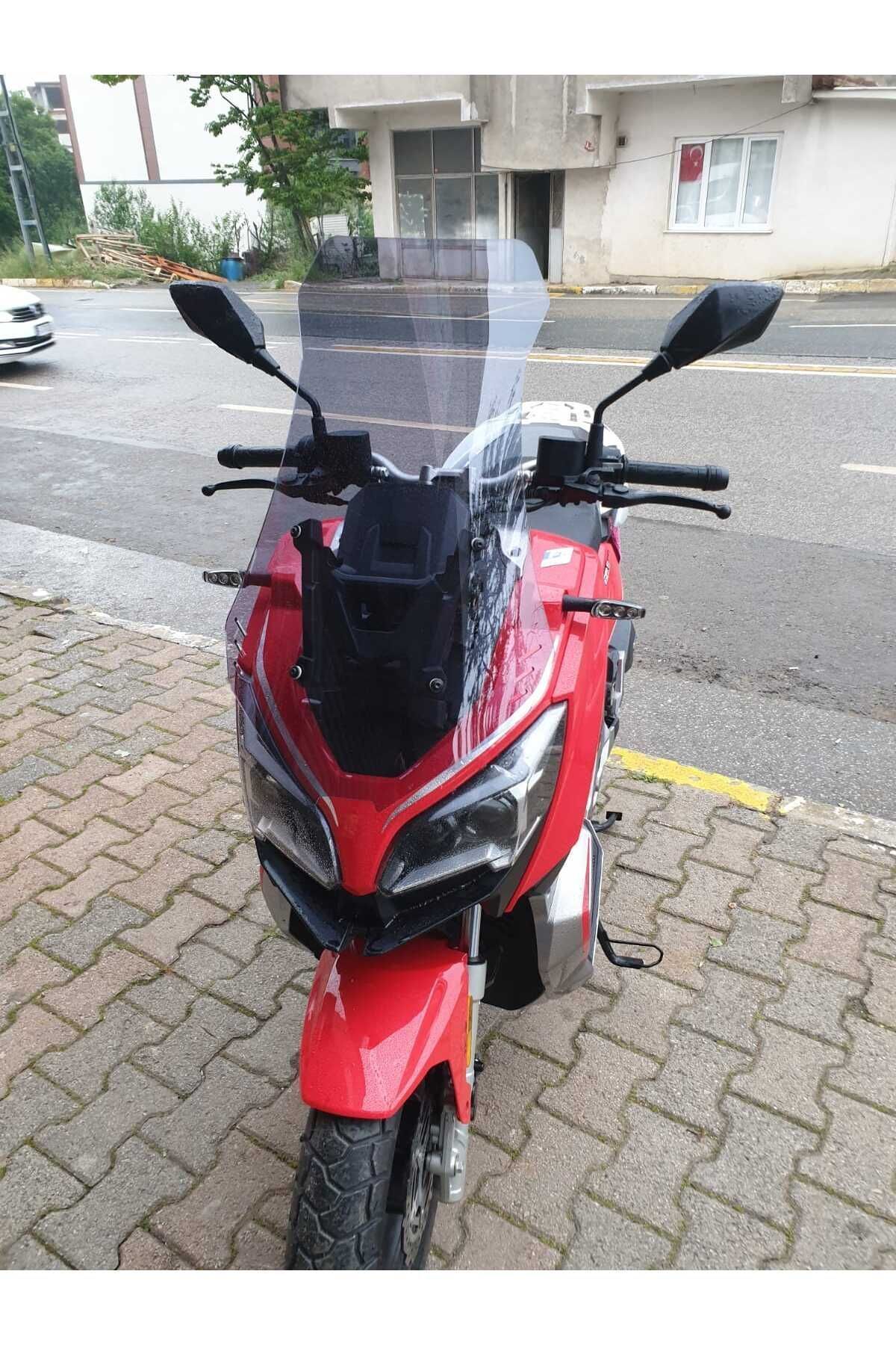 RKS Reale 125 Siperlik Ön Cam 2023-2025 Model 65cm Füme Renkli 4mm ORTA BOYLU Cam